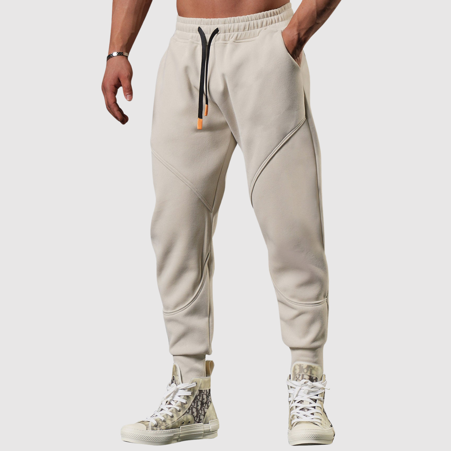 Denis – Slim fit sportowe spodnie o nowoczesnym designie