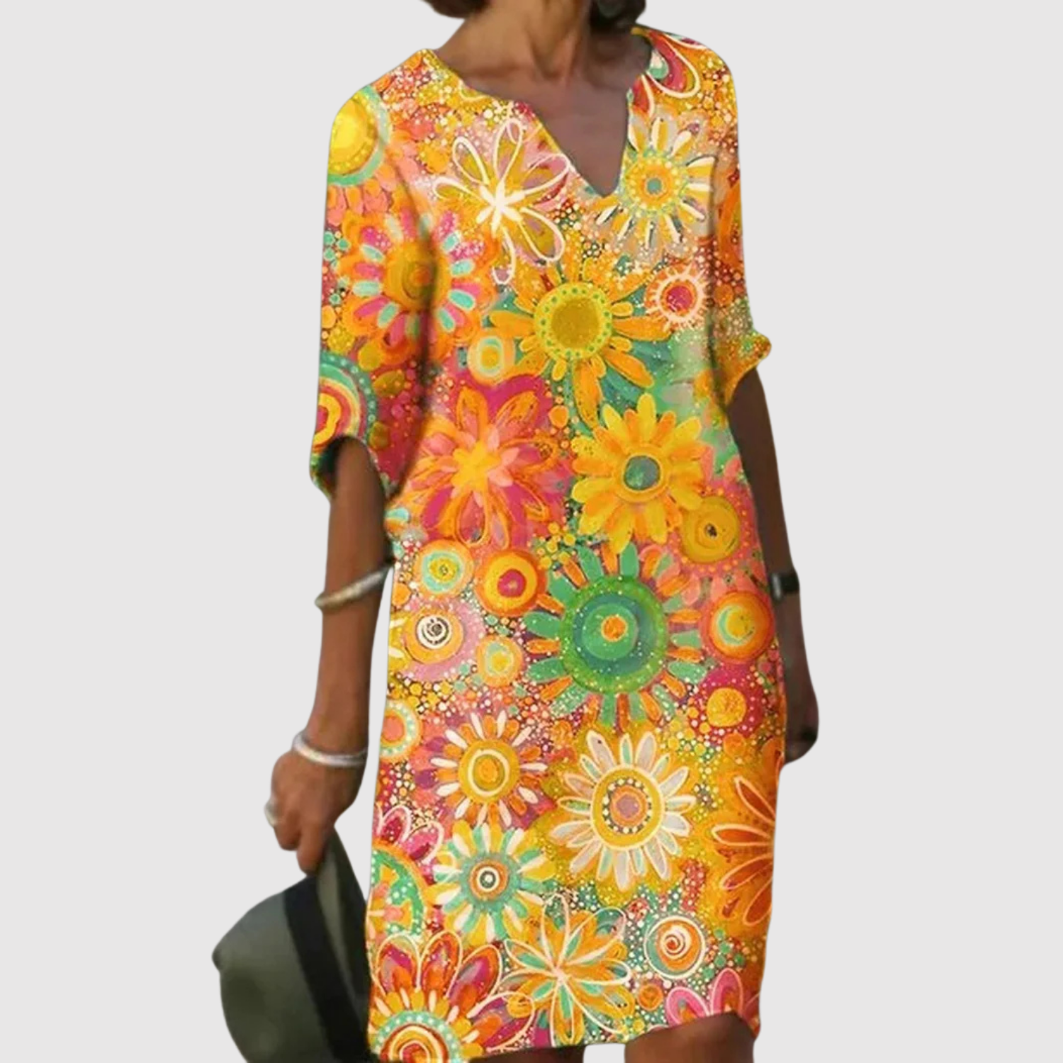 Eliška – Letnie sukienki z kolorowym nadrukiem