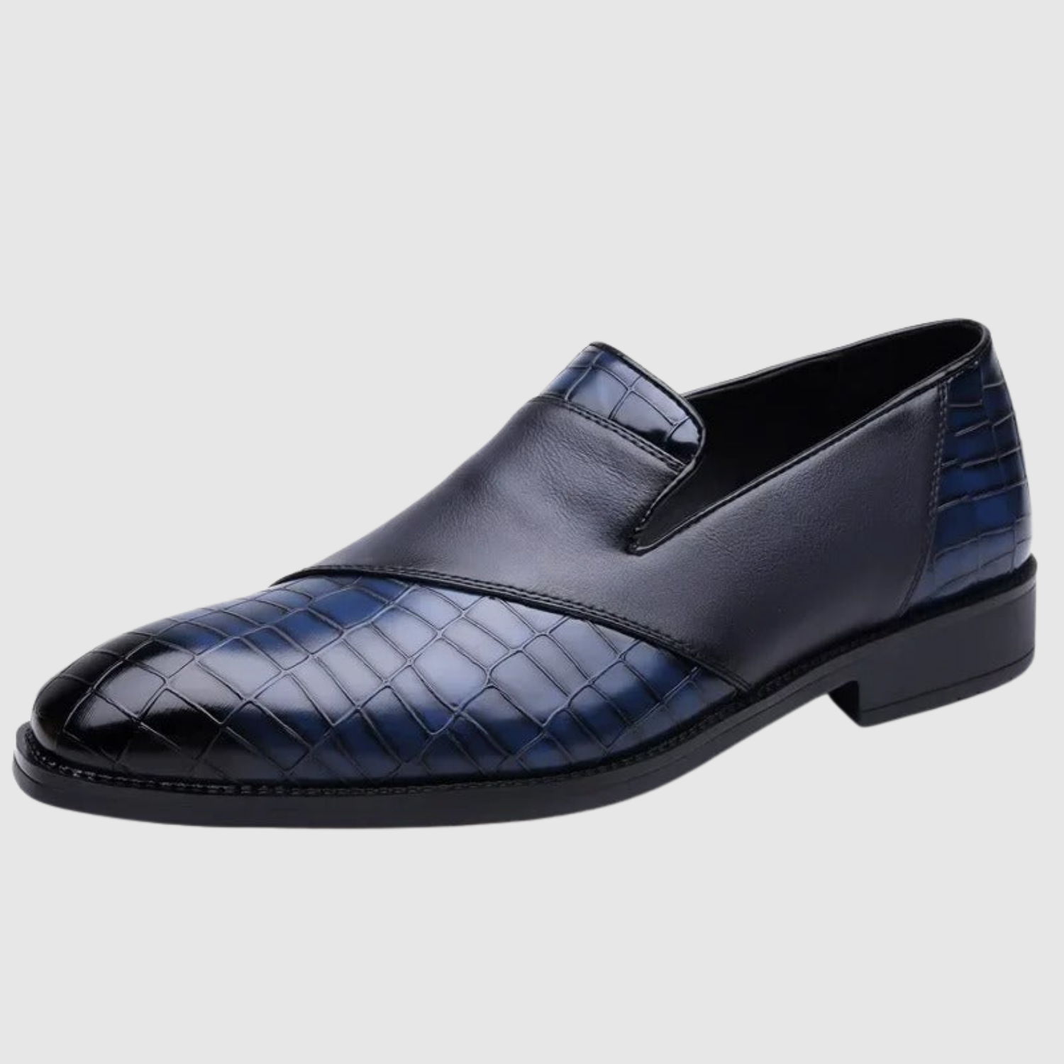 Viktor – Męskie buty slip-on z plecionej skóry
