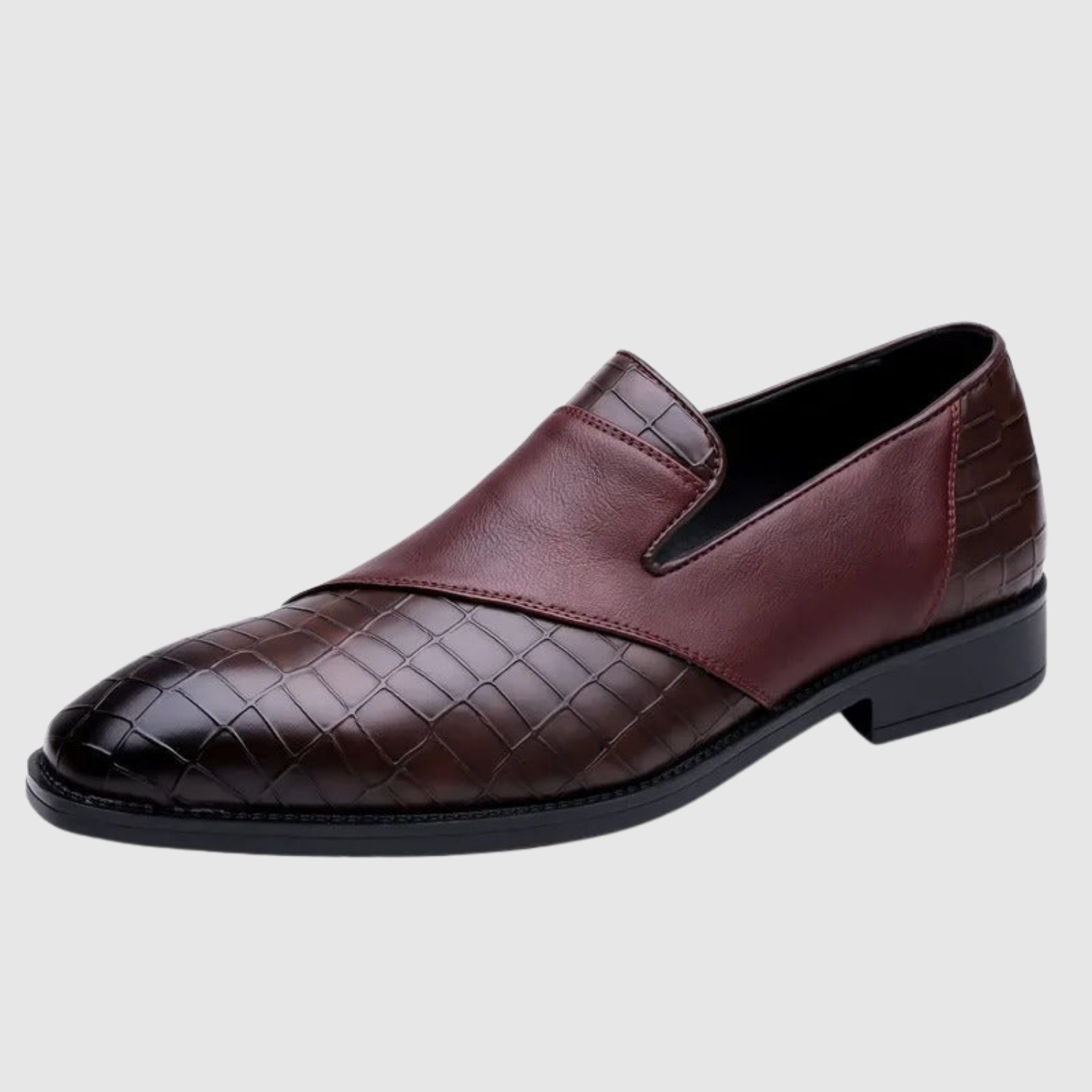 Viktor – Męskie buty slip-on z plecionej skóry