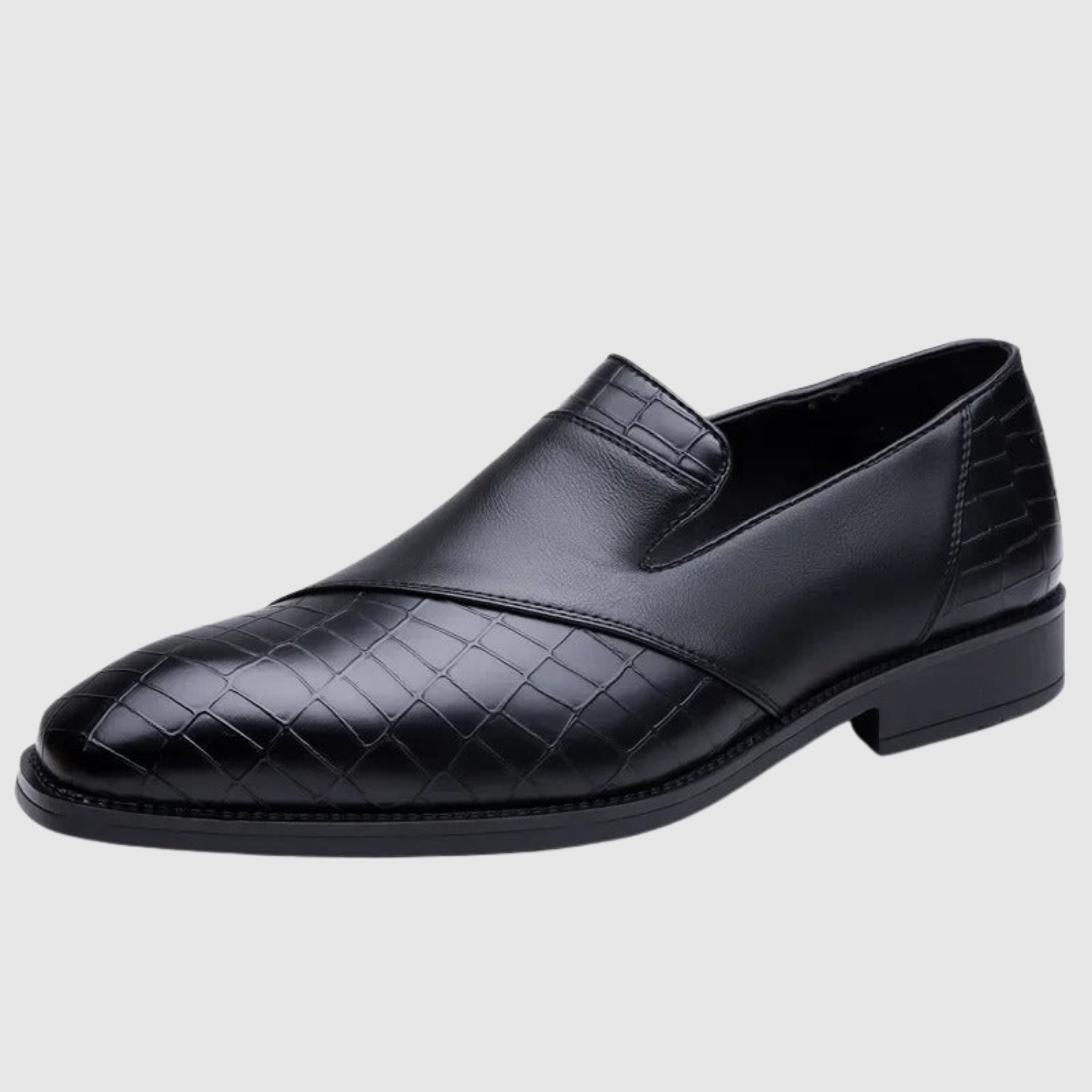 Viktor – Męskie buty slip-on z plecionej skóry