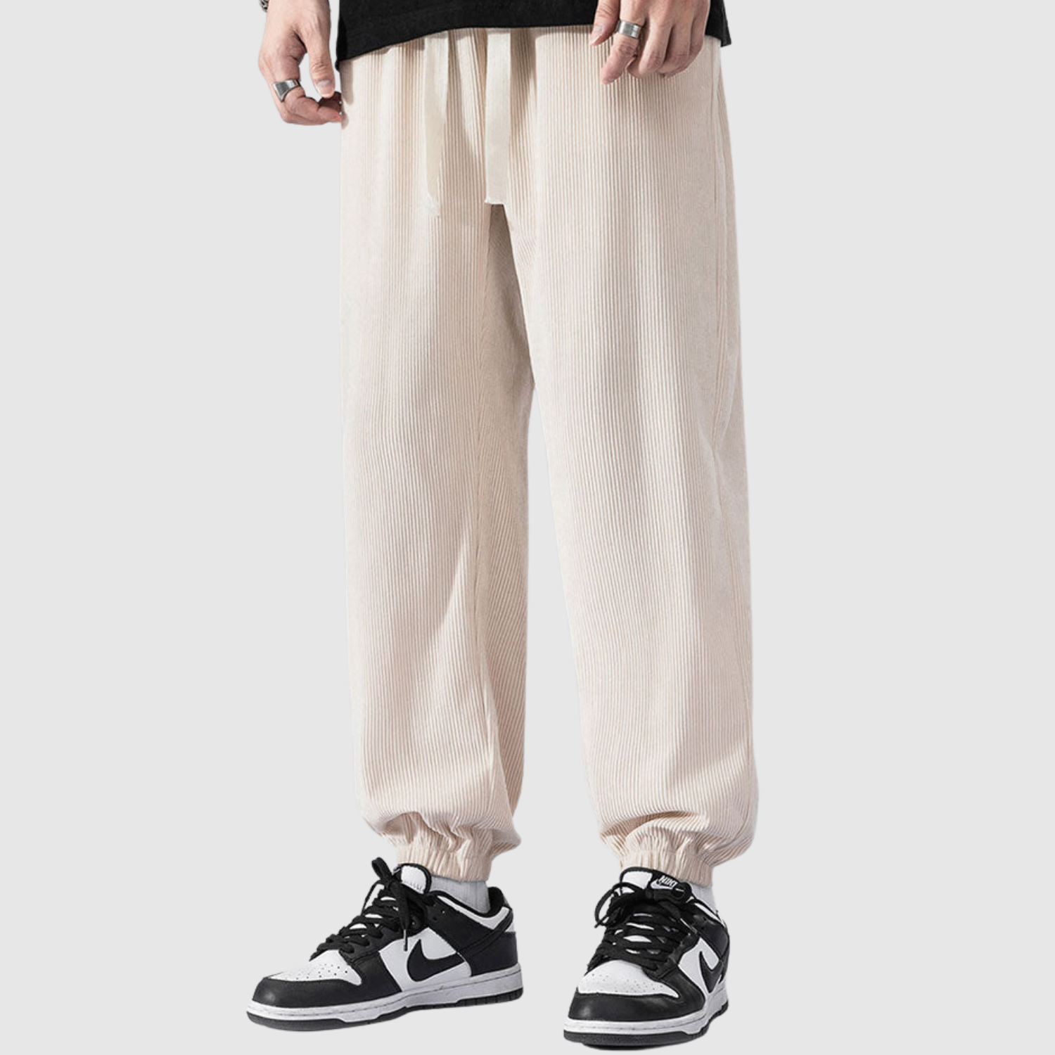 Denis – Spodnie cargo z weluru