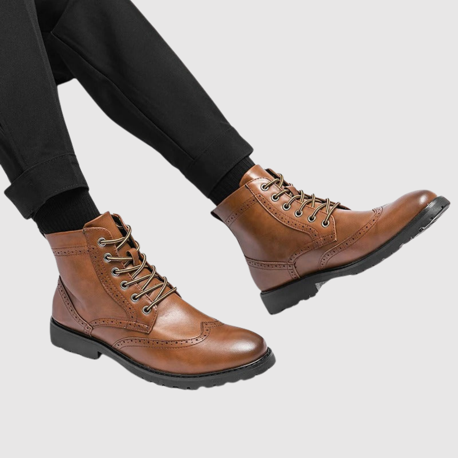 Viktor – Klasyczne skórzane buty z sznurowaniem