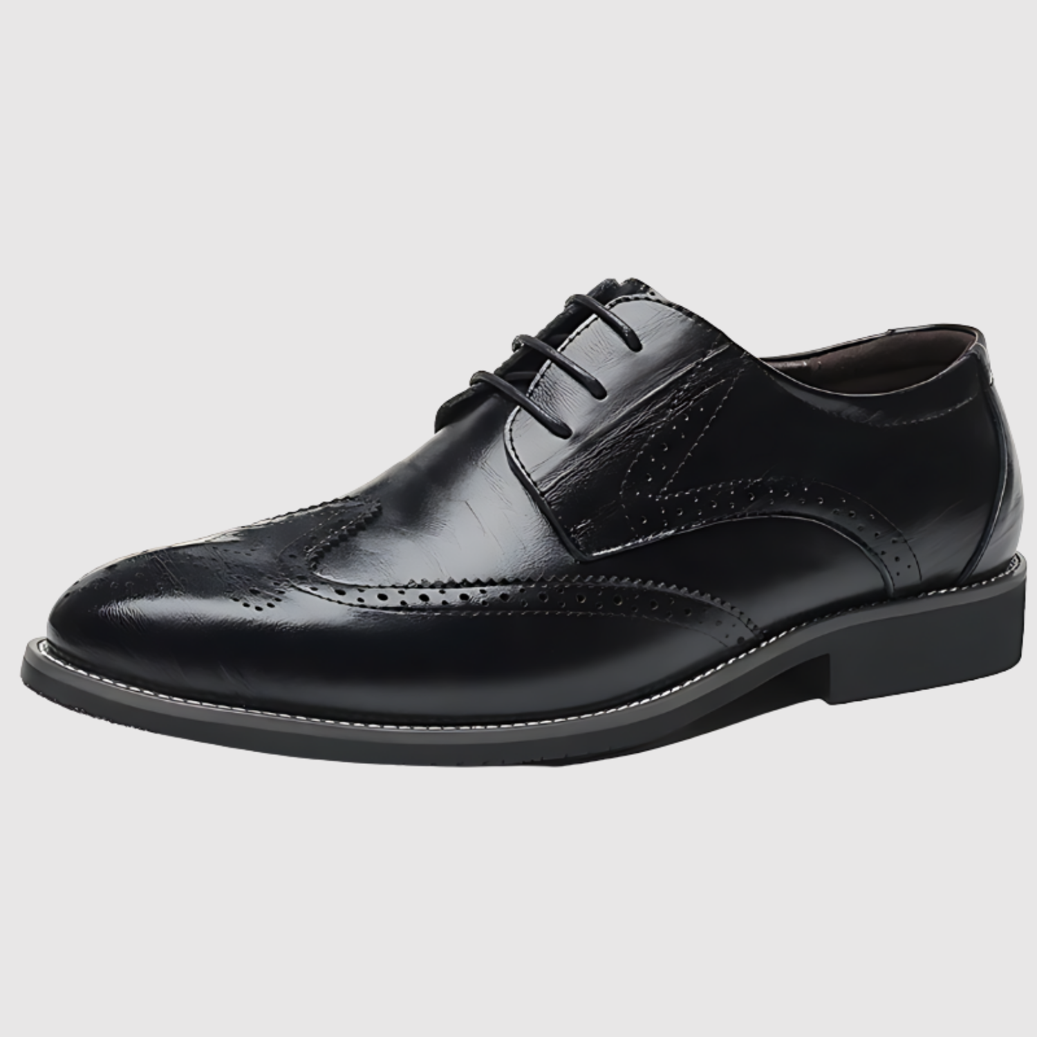 Viktor – Klasyczne męskie buty z detalami broszy