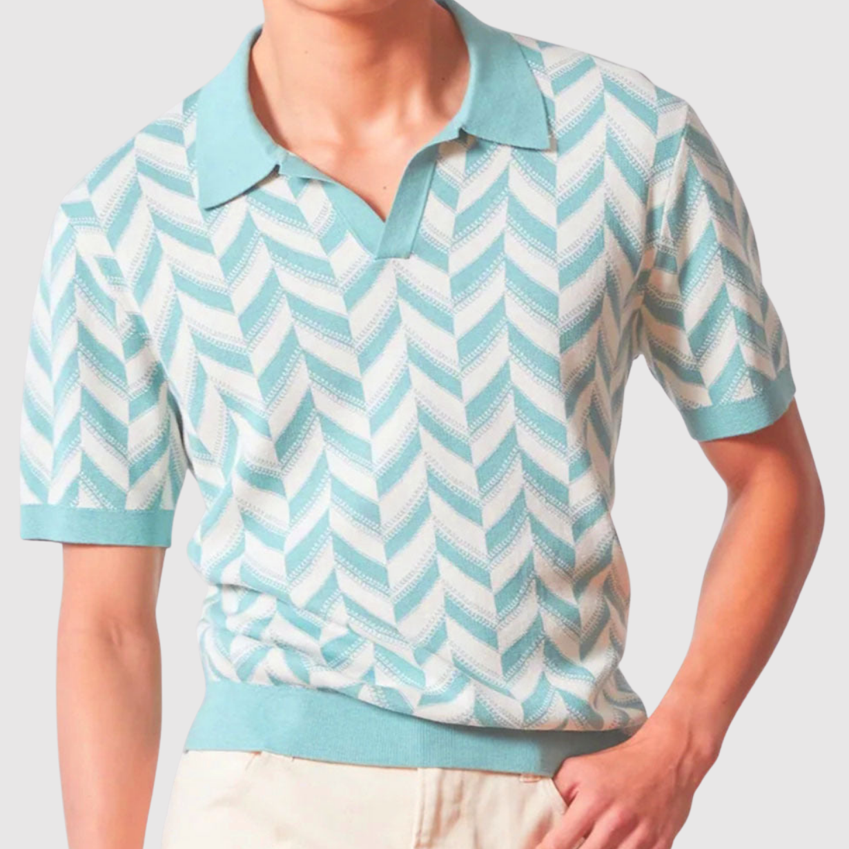 Adrian - Retro polo koszulka