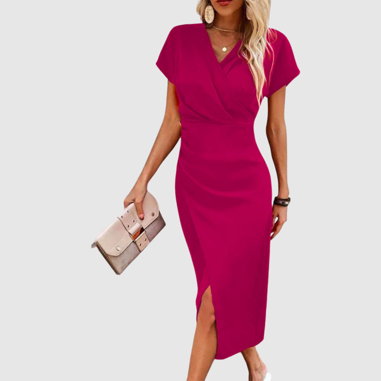 Eliška – Elegancka sukienka z dekoltem w kształcie V