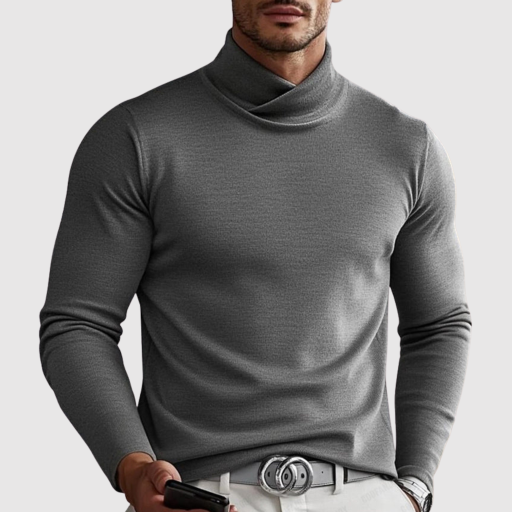 Adrian – Klasyczny sweter z golfem