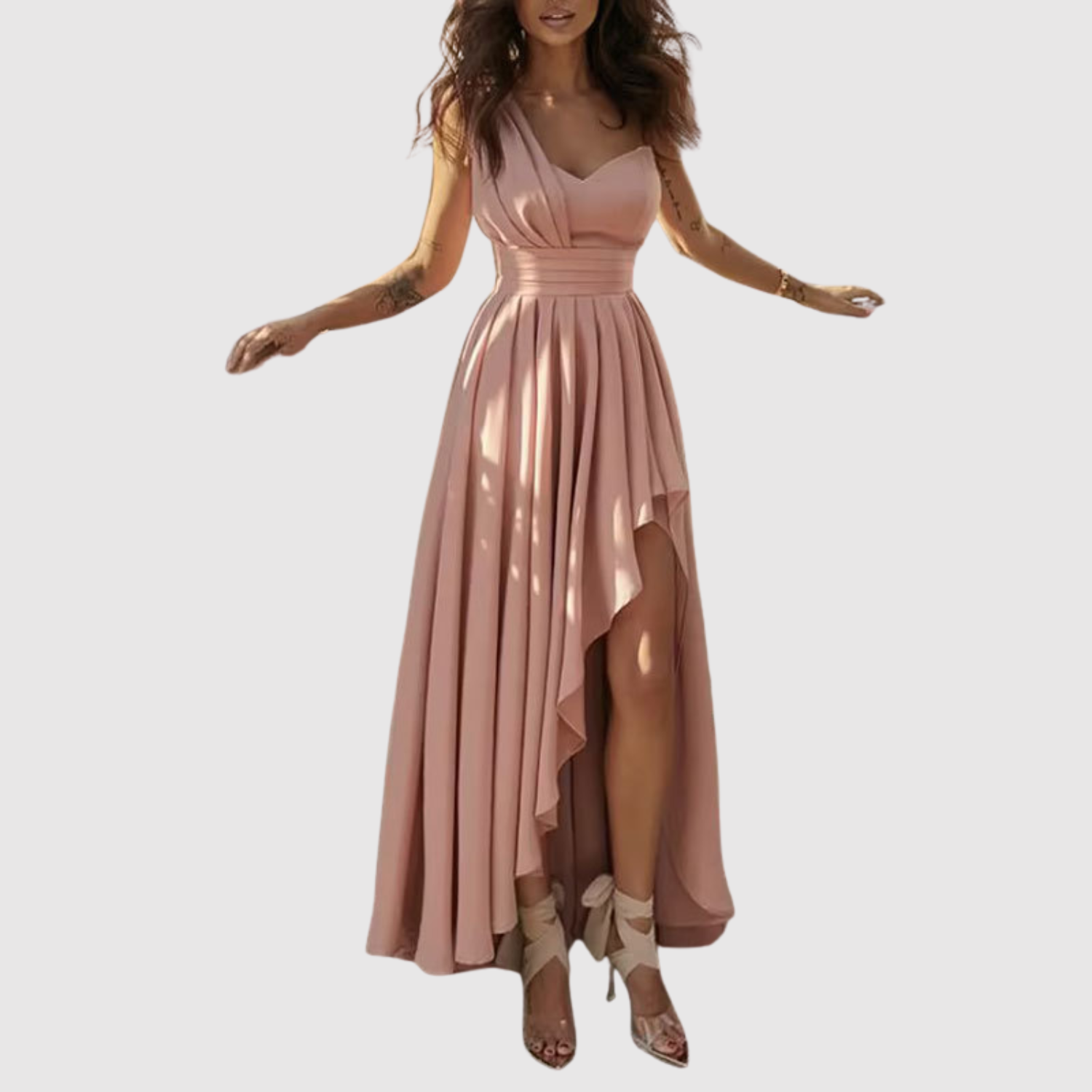 Eliška – Romantyczna maxi sukienka z rozcięciem