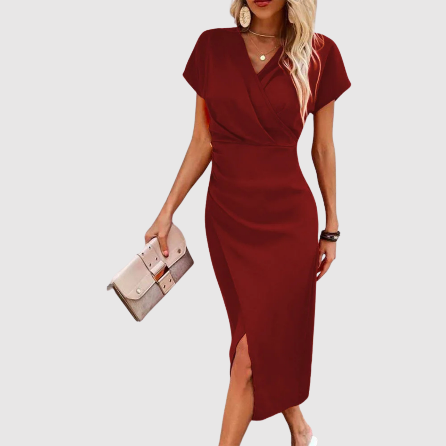 Eliška – Elegancka sukienka z dekoltem w kształcie V