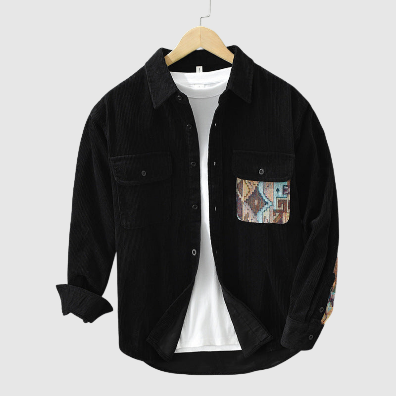 Adrian - Stylowa koszula z aksamitu