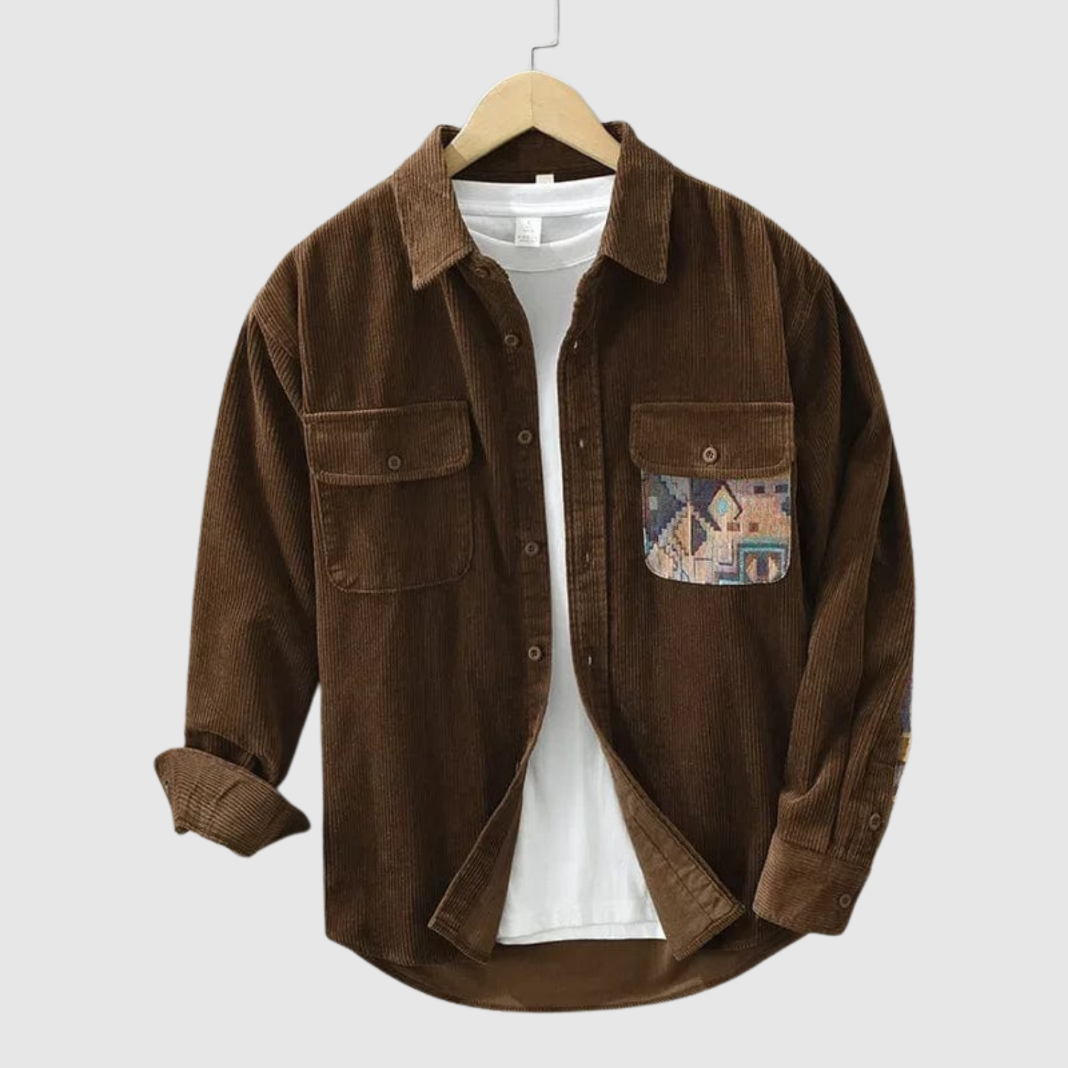 Adrian - Stylowa koszula z aksamitu