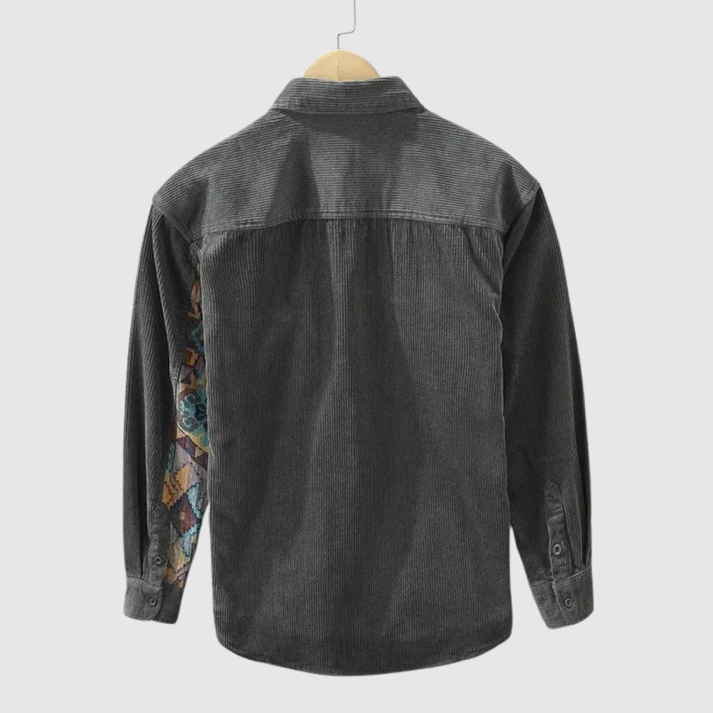 Adrian - Stylowa koszula z aksamitu