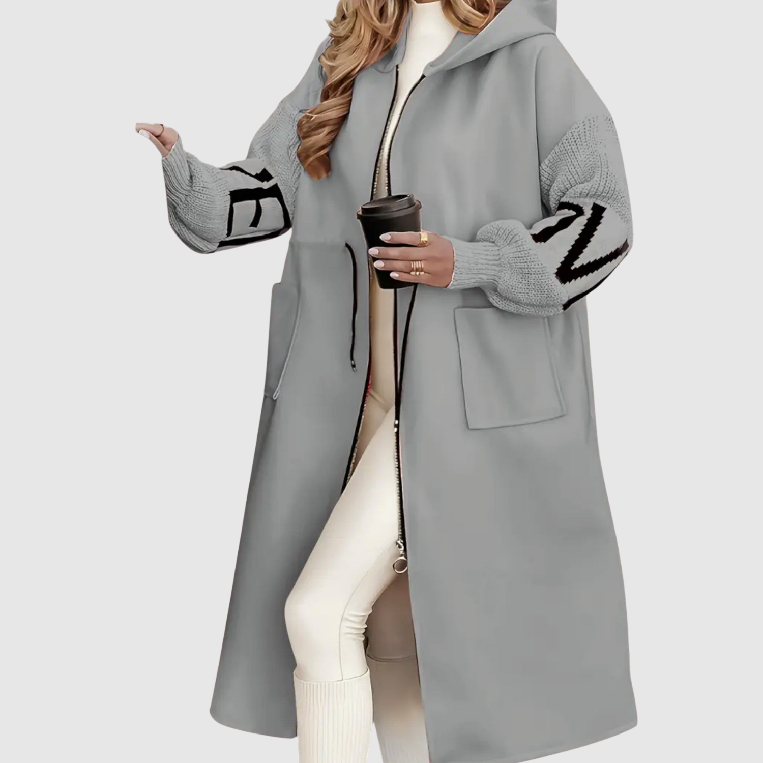 Jelena – Długi płaszcz z futrem