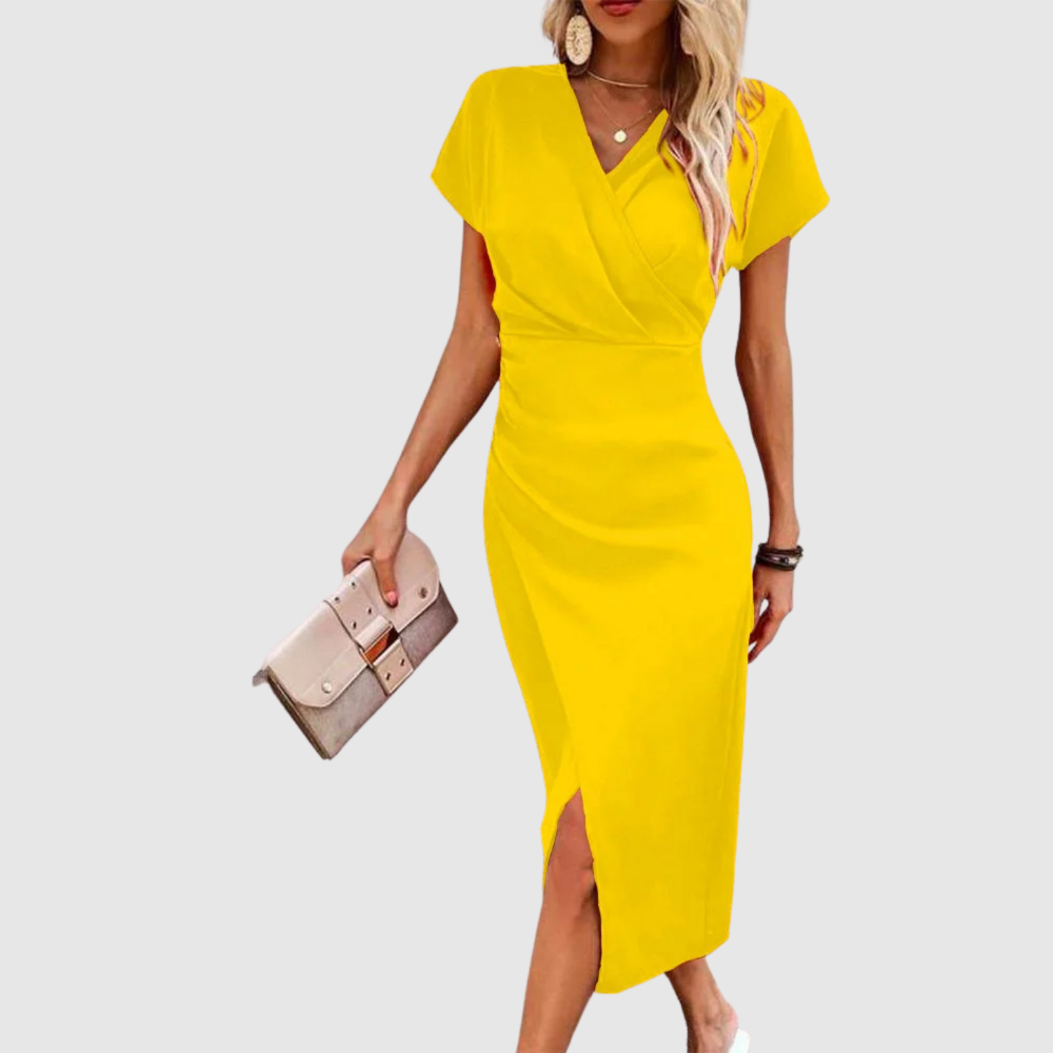 Eliška – Elegancka sukienka z dekoltem w kształcie V