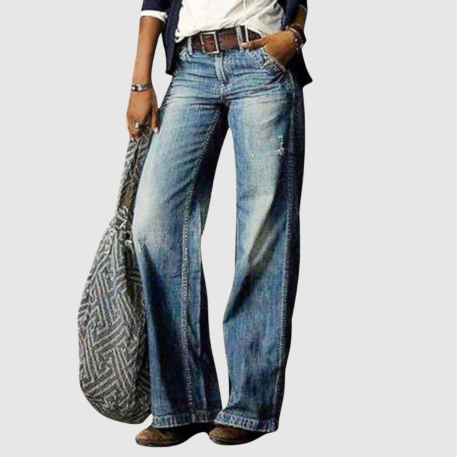 Kira - Dżinsy z szerokimi nogawkami