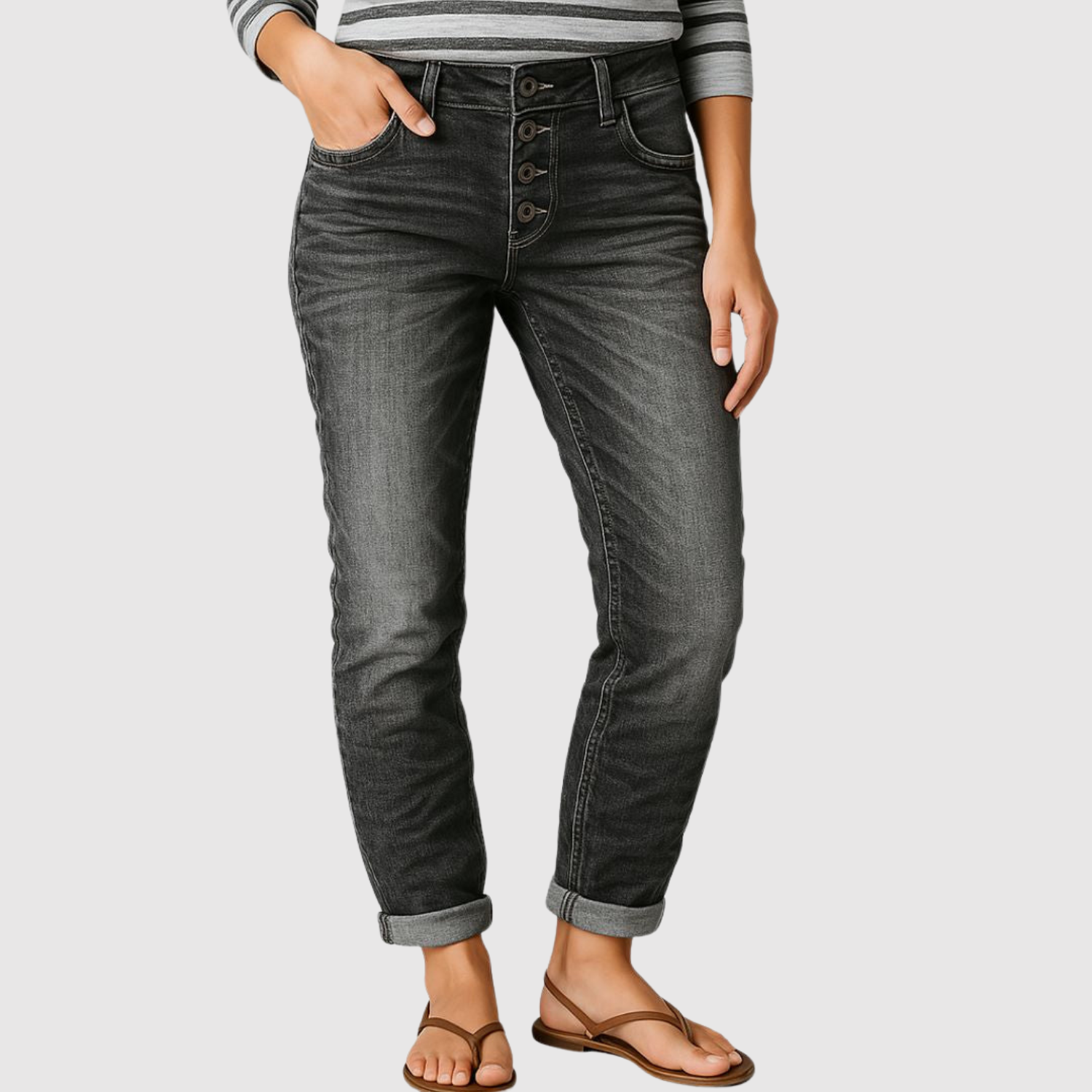 Kira – Wąskie dżinsy o klasycznym kroju