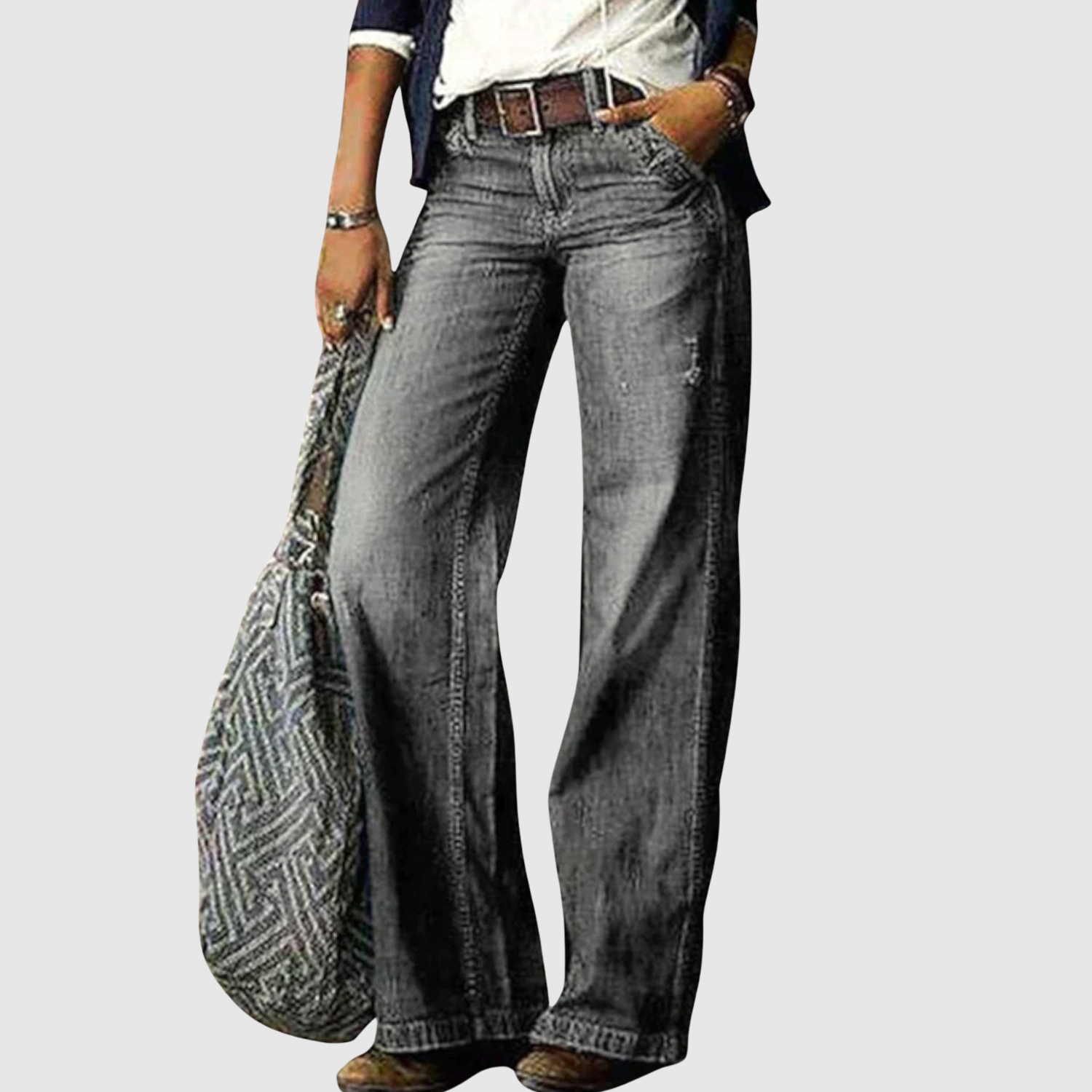 Kira - Dżinsy z szerokimi nogawkami