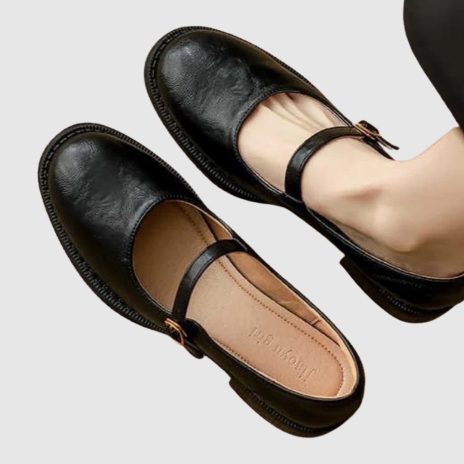 Greta – Eleganckie retro buty na niskim obcasie