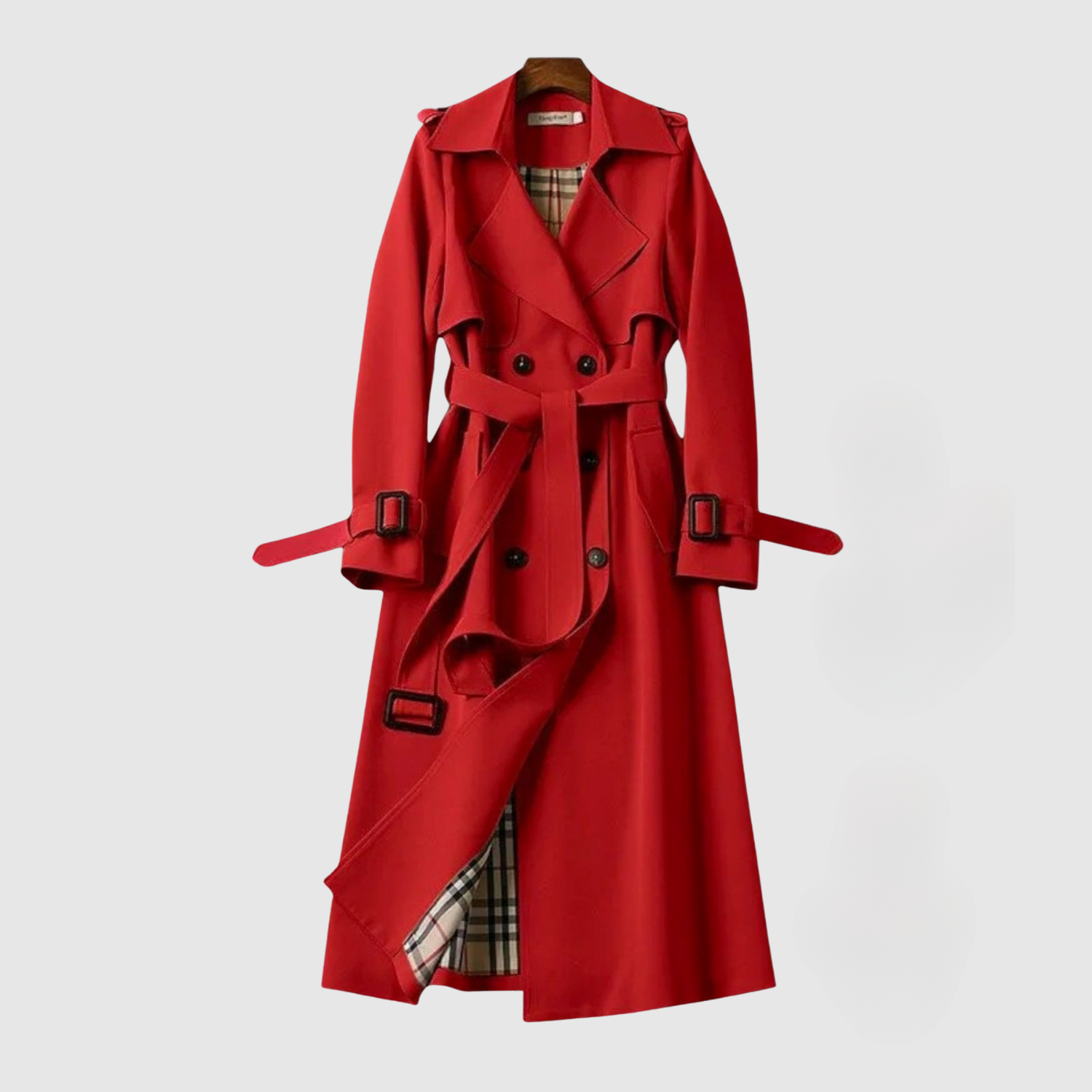 Jelena – Długi płaszcz z paskiem