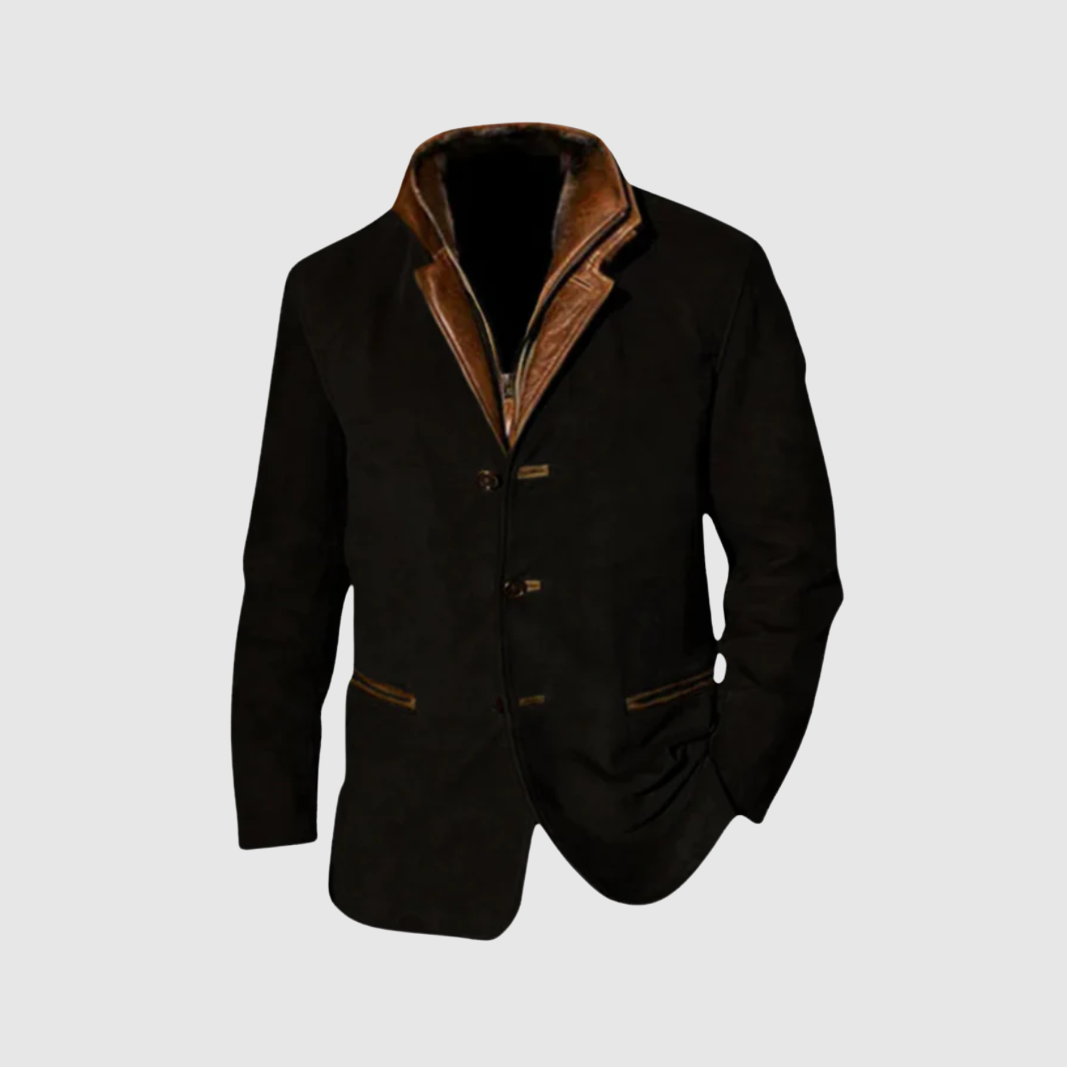 Šimon – Pikowana kurtka z eleganckim kołnierzem