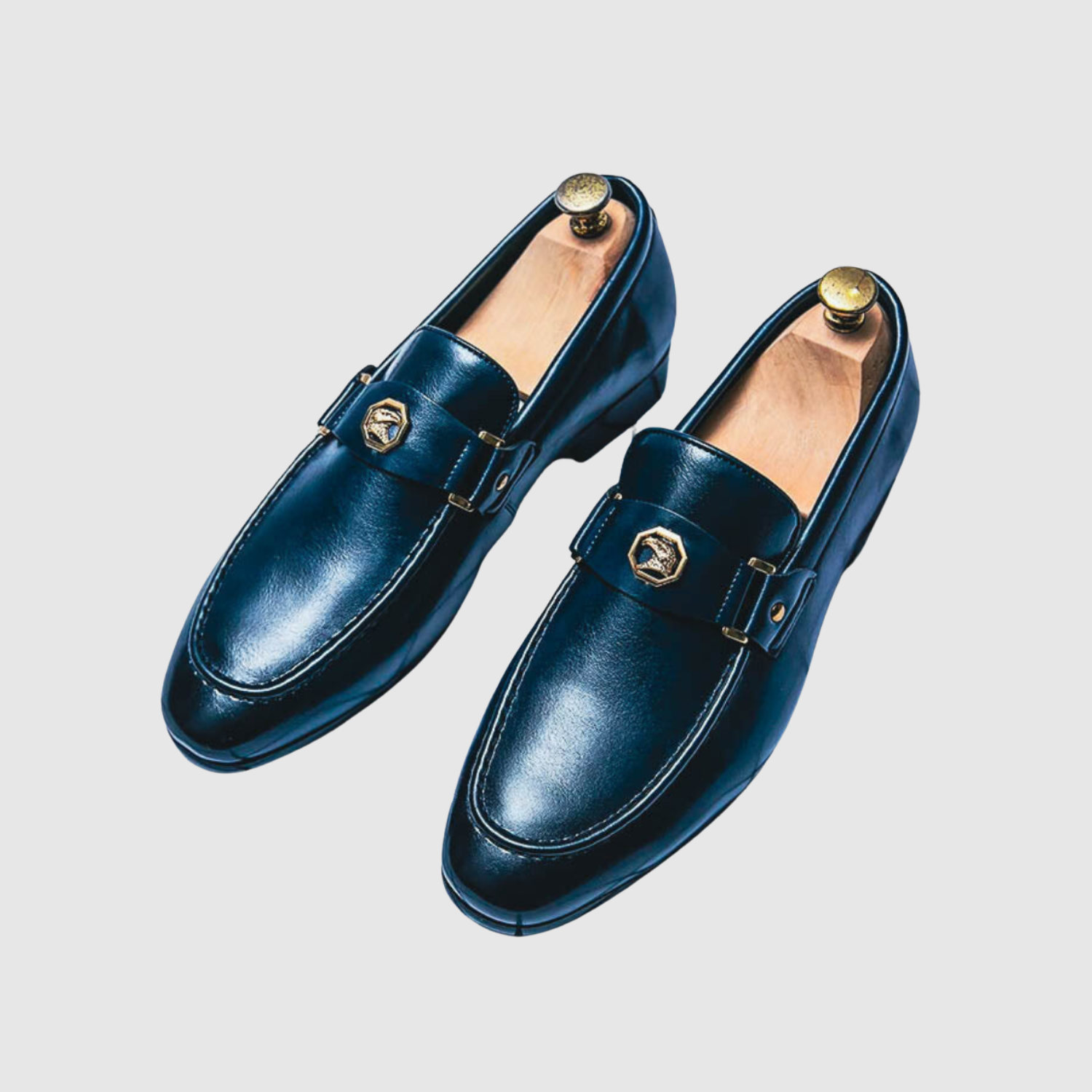 Oskar – Klasyczne Loafery z Metalowym Paseczkiem