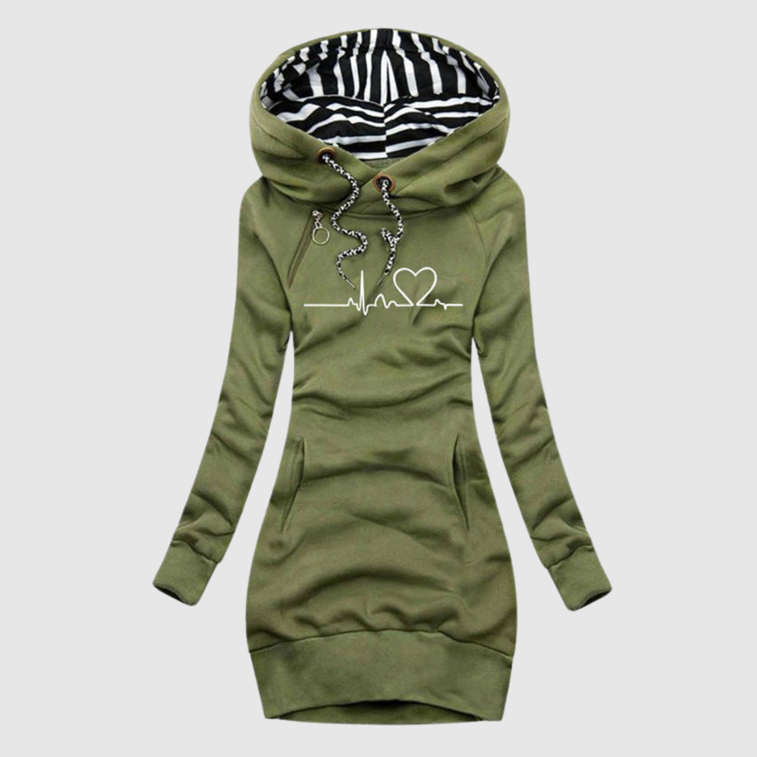 Jelena - Codzienne sukienki z kapturem i wygodnym krojem