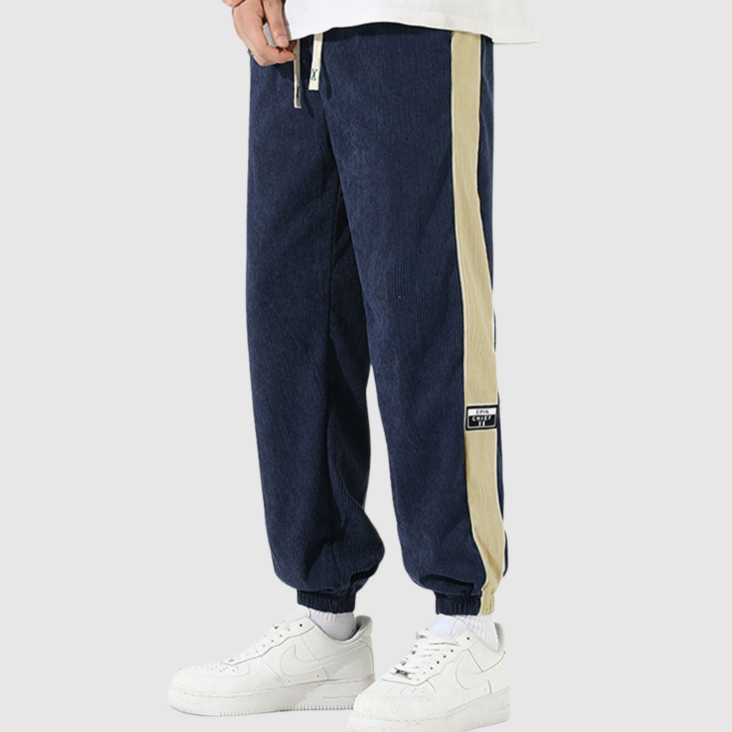 Denis – Spodnie sportowe z kontrastowymi paskami