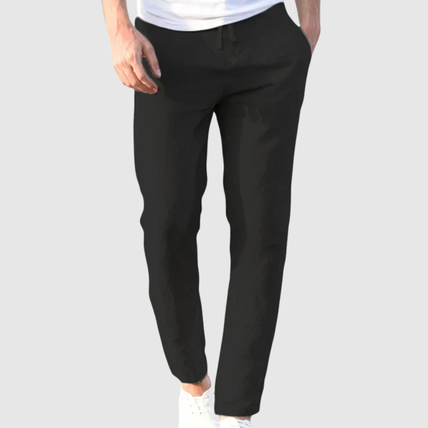 Leo - Lekkie i stylowe lniane męskie spodnie