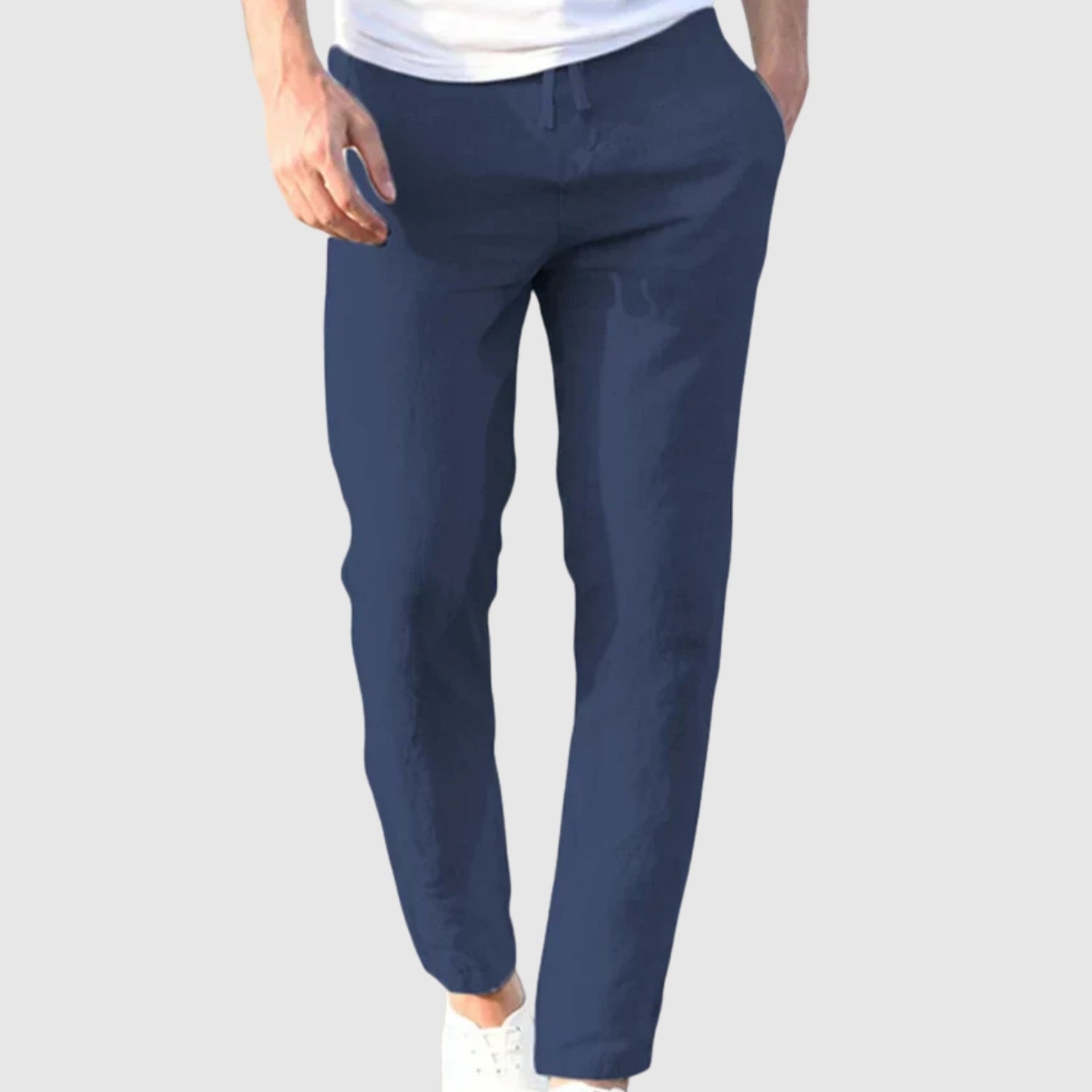 Leo - Lekkie i stylowe lniane męskie spodnie