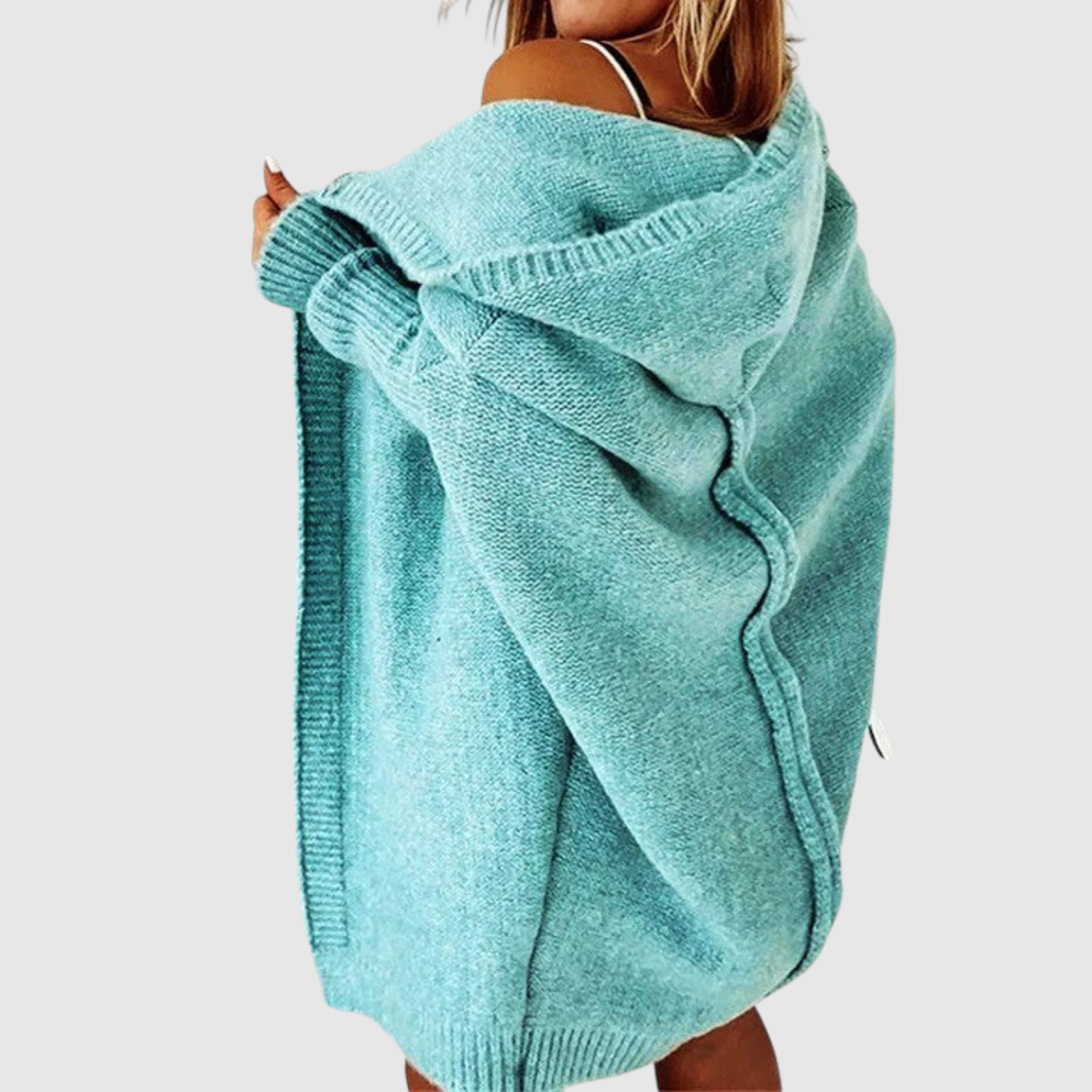 Jelena – Długi kardigan z kapturem