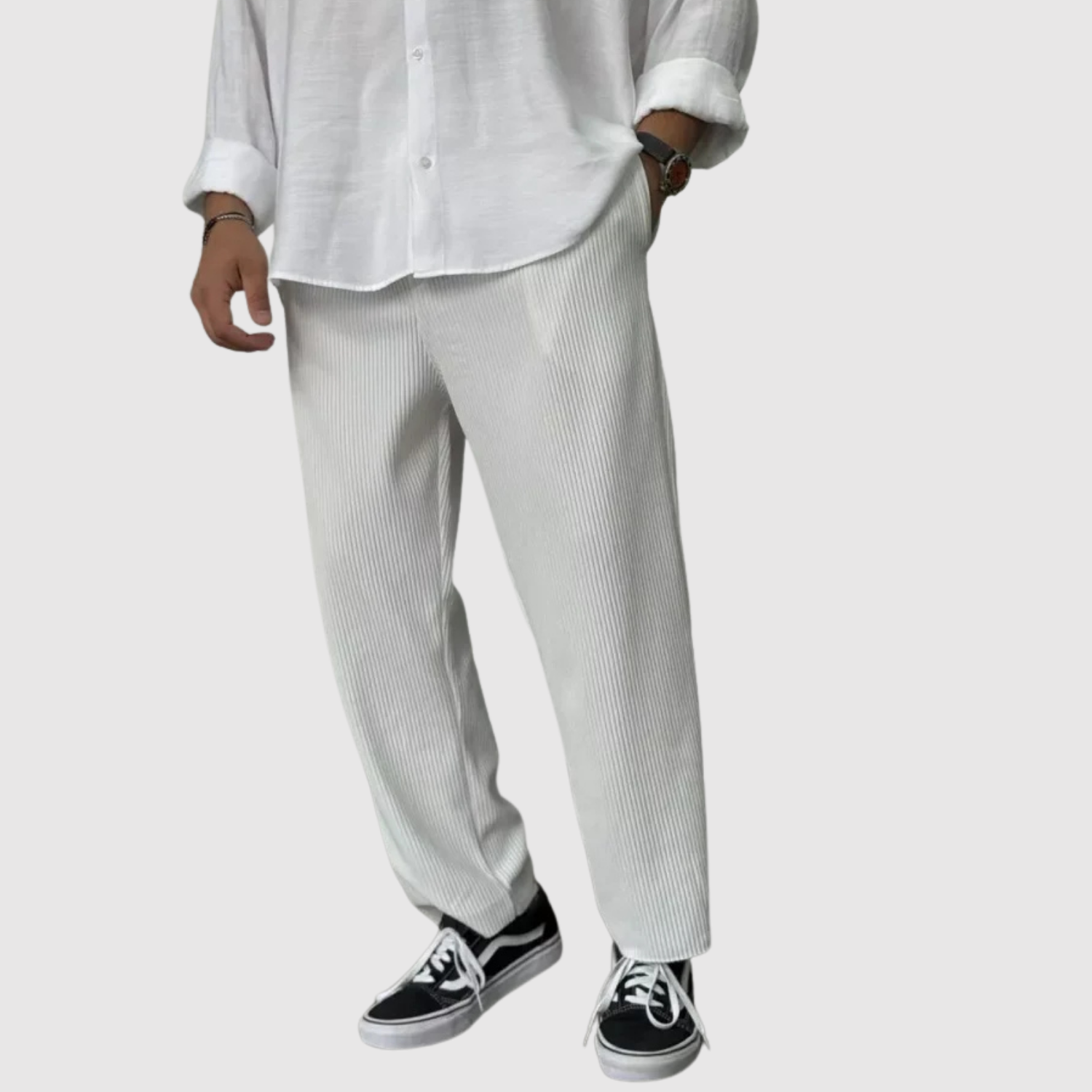 Leo – Spodnie w nowoczesnym minimalistycznym stylu