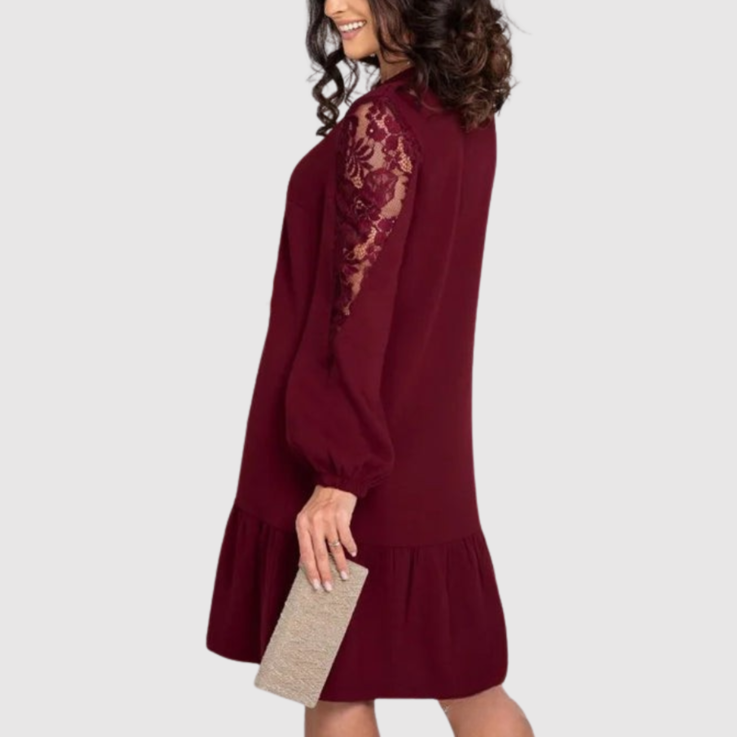 Eliška – Elegancka sukienka z koronką