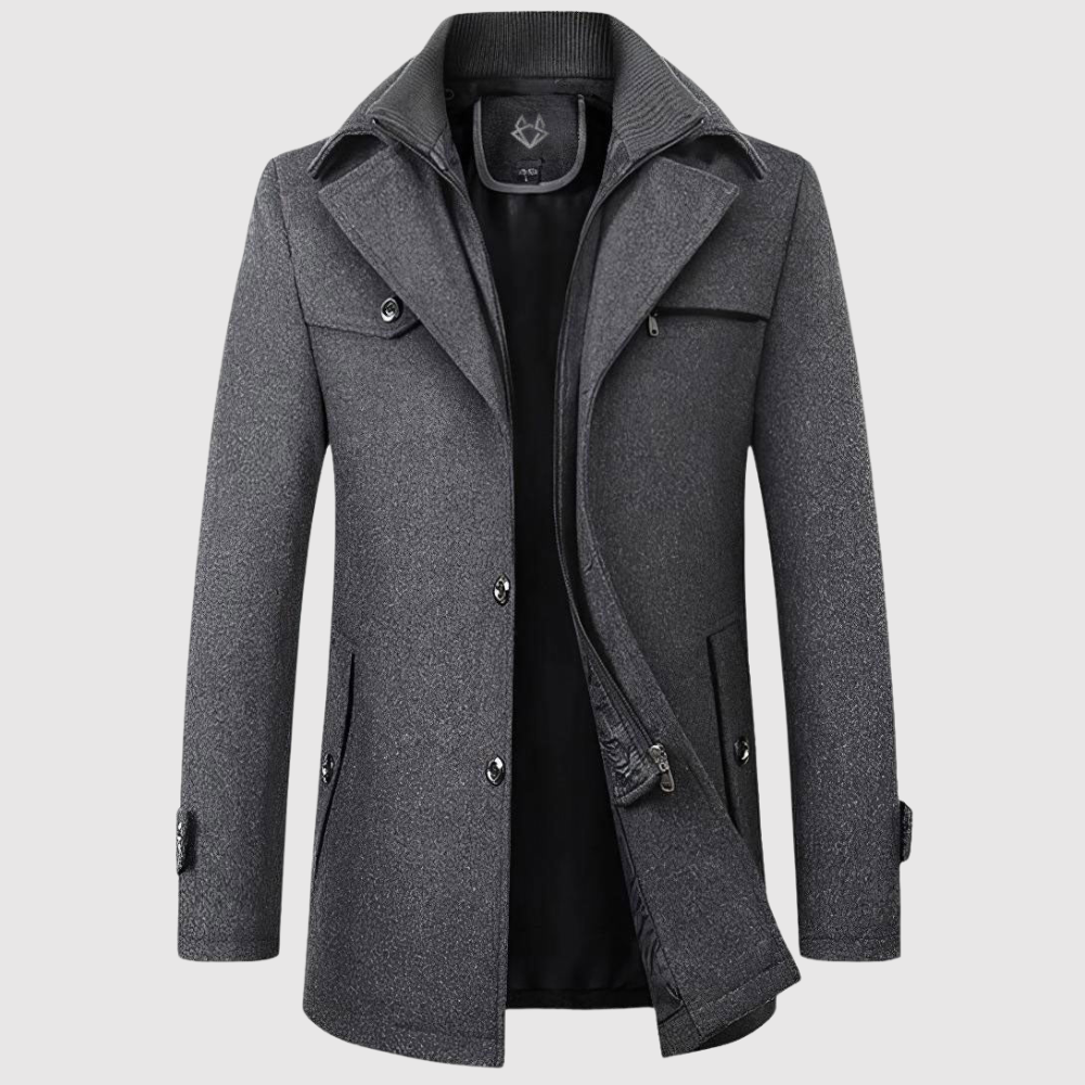 Marek - Klasyczny męski płaszcz zimowy o eleganckim kroju