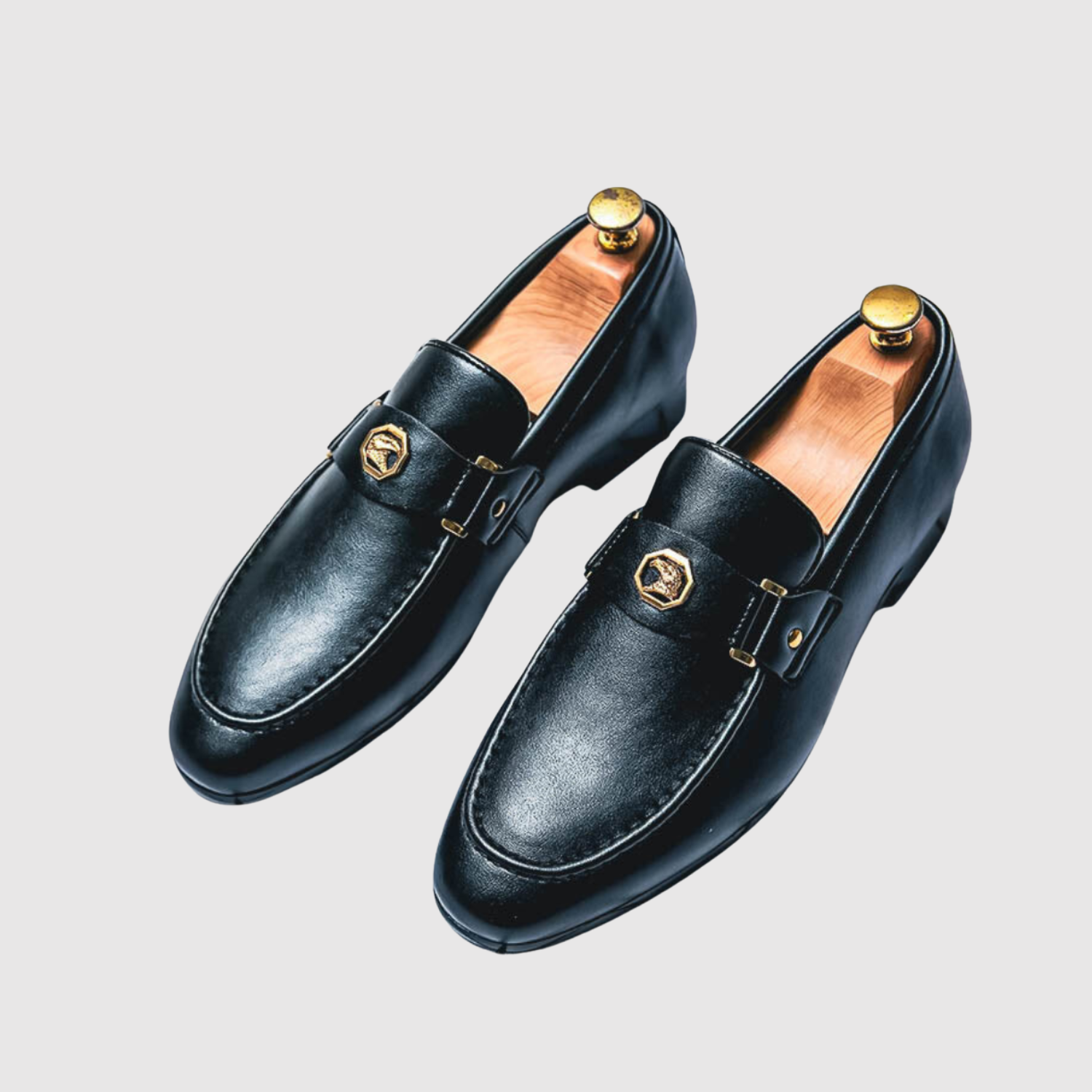 Oskar – Klasyczne Loafery z Metalowym Paseczkiem