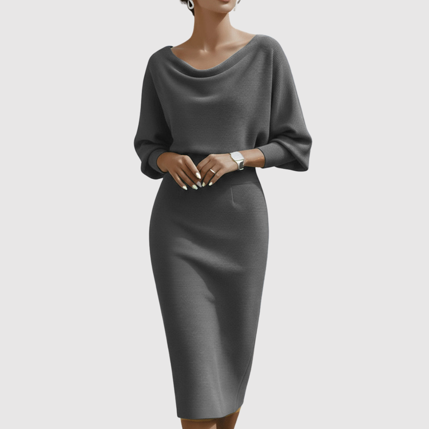 Eliška – Elegancka sukienka z opadającym dekoltem