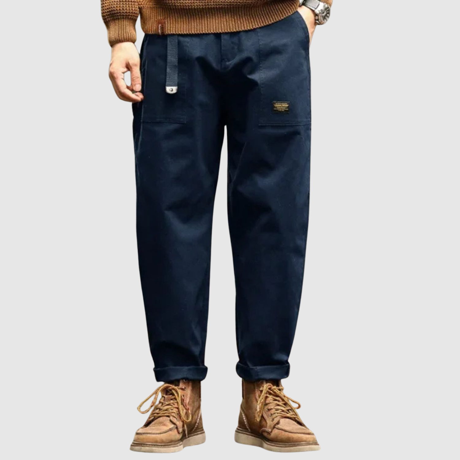 Leo - Spodnie cargo o wojskowym wyglądzie