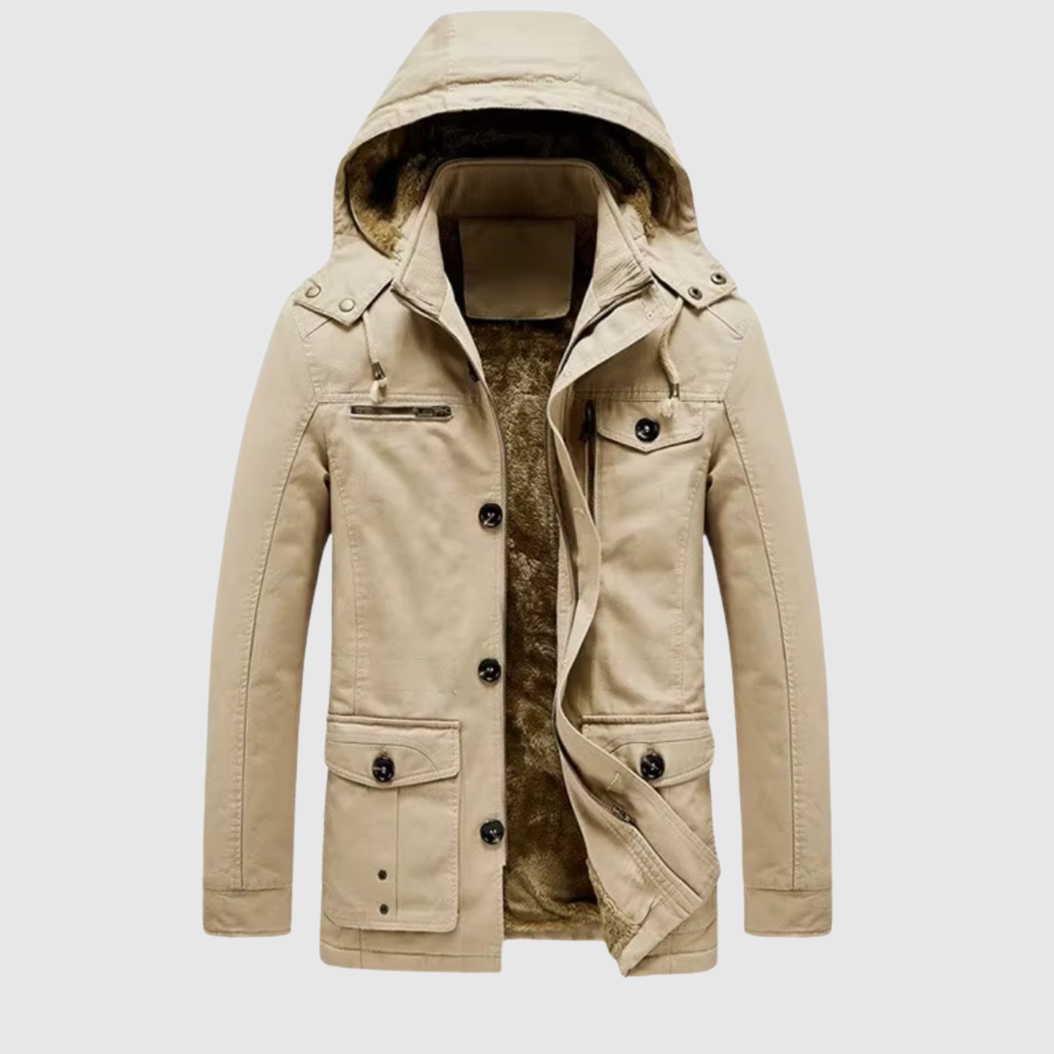 Marek – Elegancka zimowa kurtka z wełnianą podszewką