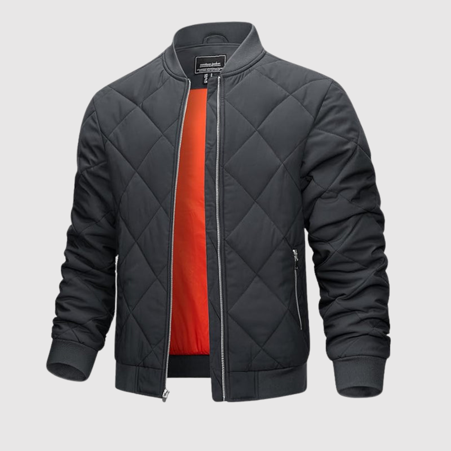 Šimon – Pikowana kurtka o nowoczesnym designie i kontrastową podszewką