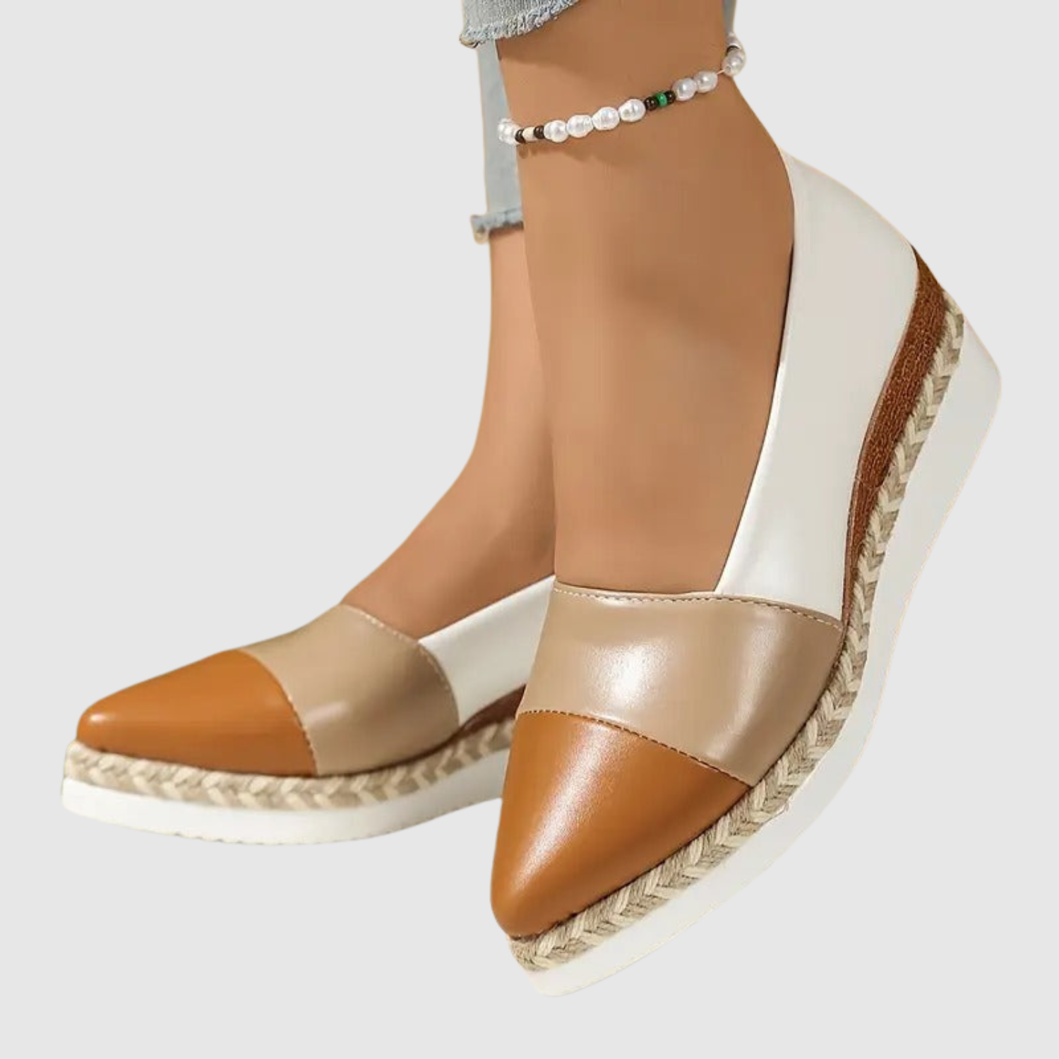 Lara - Ortopedyczne damskie buty na obcasie z metalicznym wykończeniem