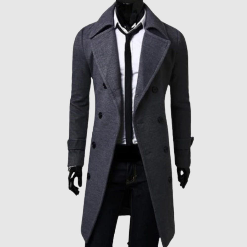 Marek - Klasyczny męski płaszcz zimowy o eleganckim kroju