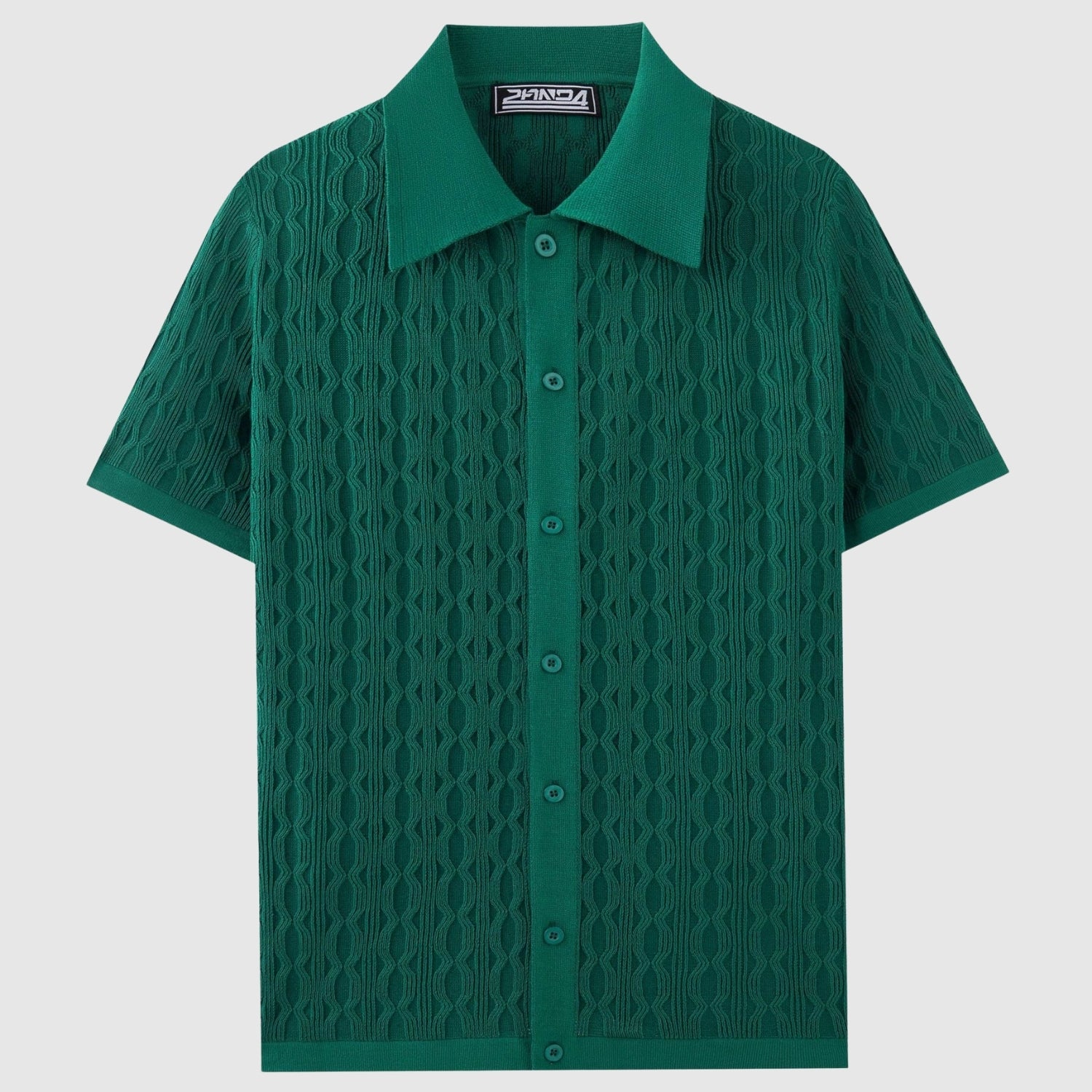 Adrian – Nowoczesna pleciona koszula o eleganckim designie