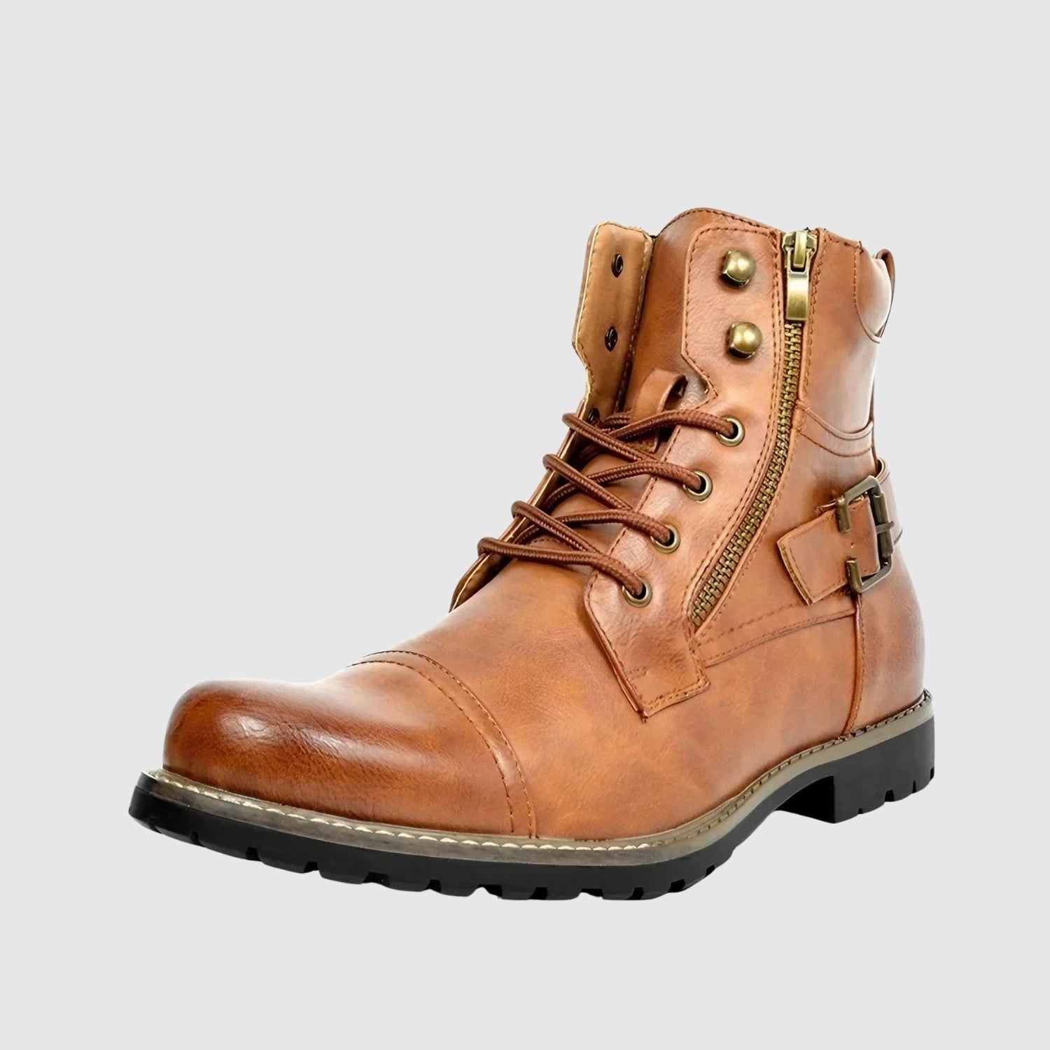 Radim - Skórzane buty z sznurówkami