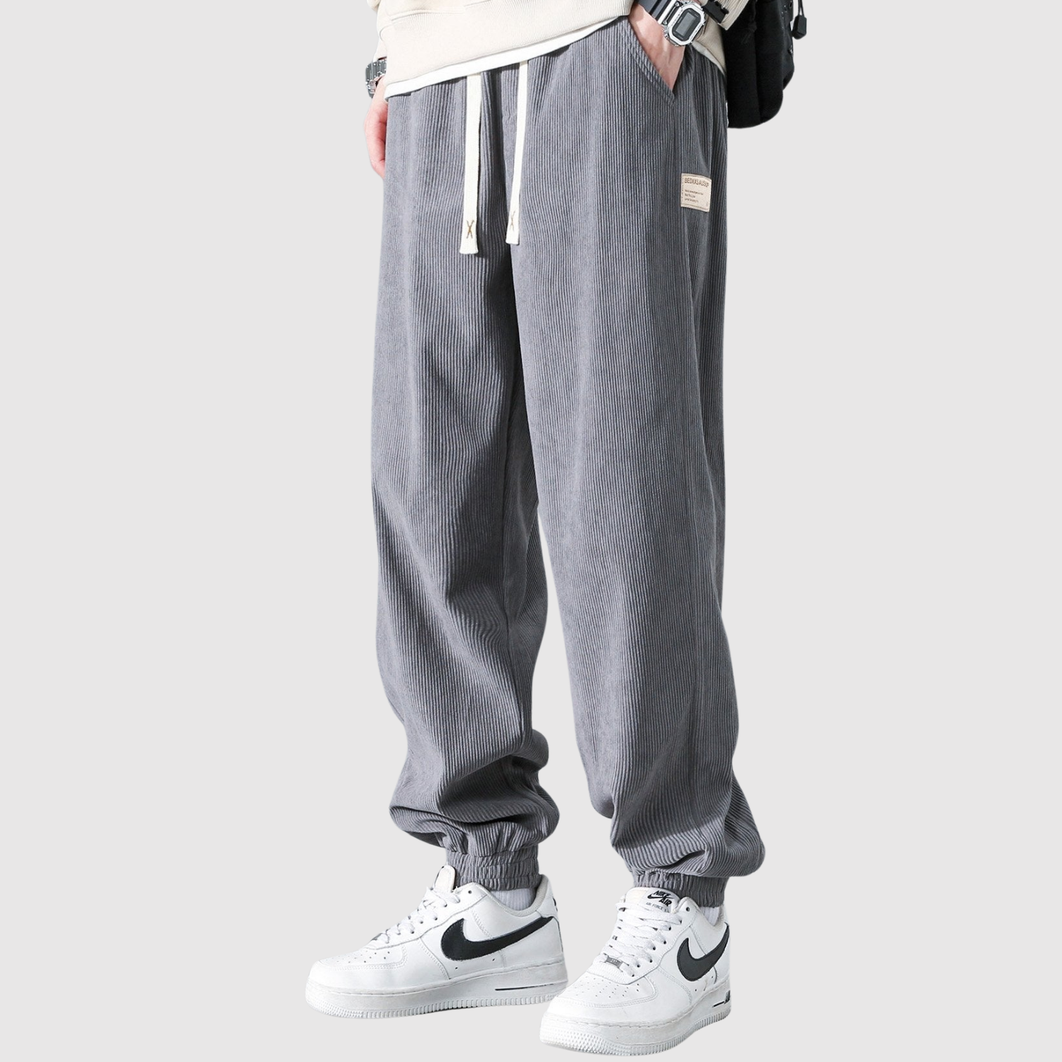 Denis – Spodnie dresowe z materiału rybnego