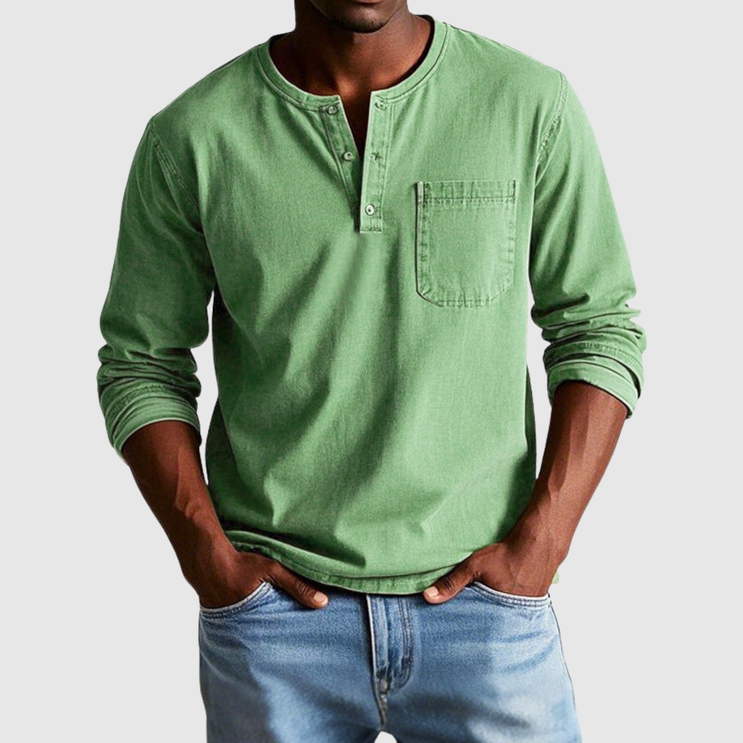 Adrian – Vintage koszula z długim rękawem