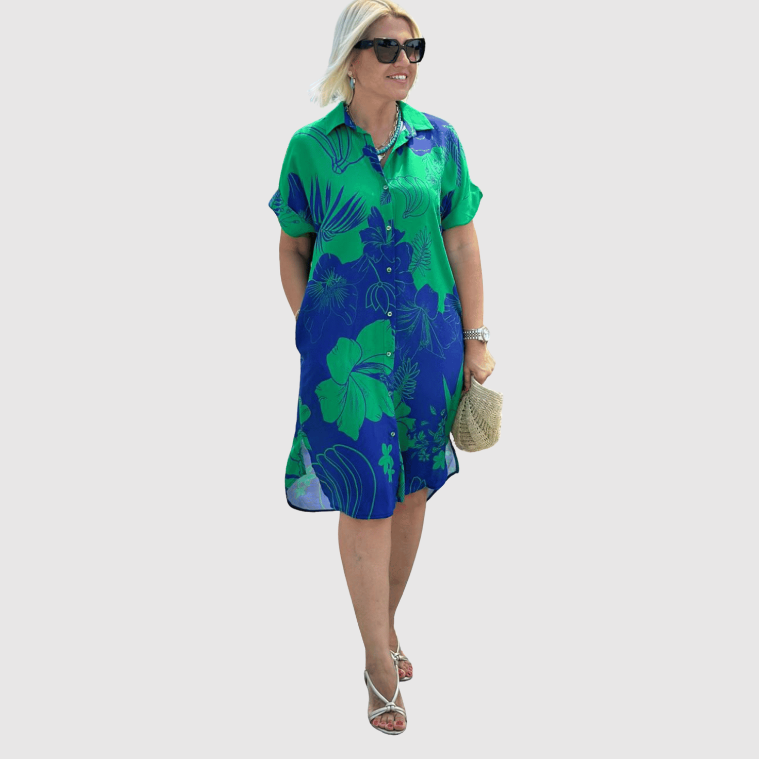 Eliška – Wygodna sukienka w kwiatowy wzór