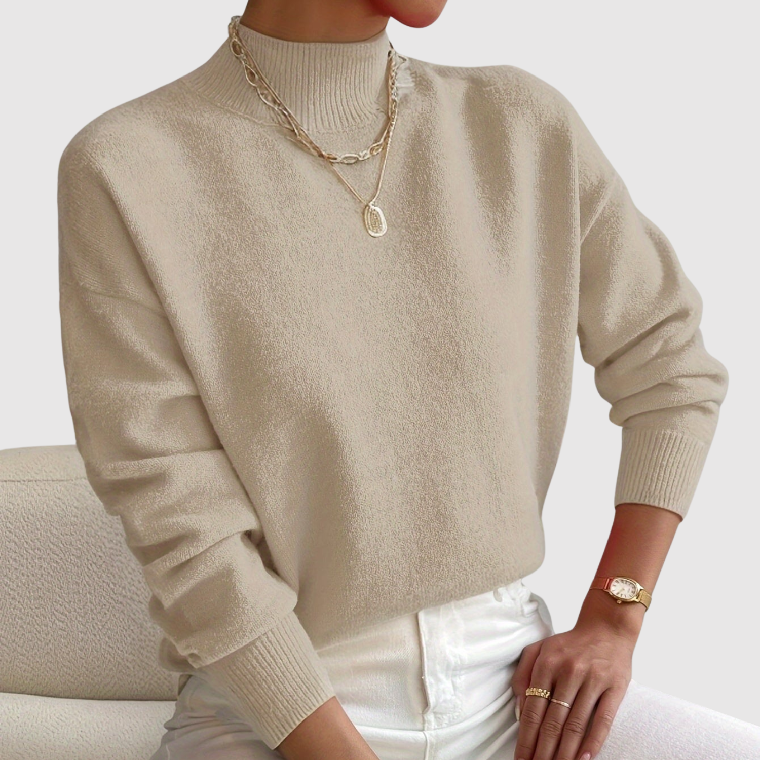 Nora – Klasyczny sweter z elegancką linią