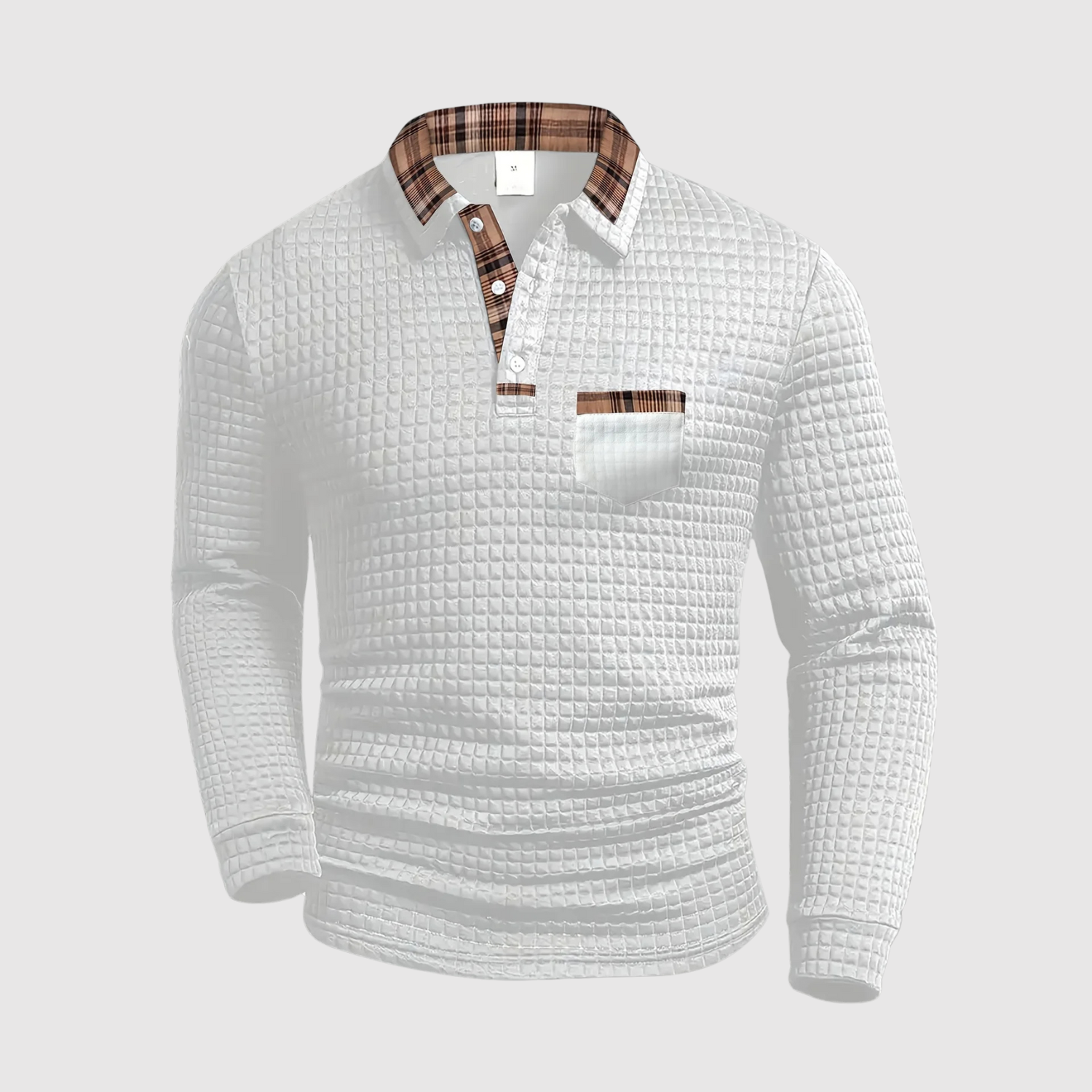 Adrian - Elegancka męska koszula z kołnierzykiem i stylowym designem