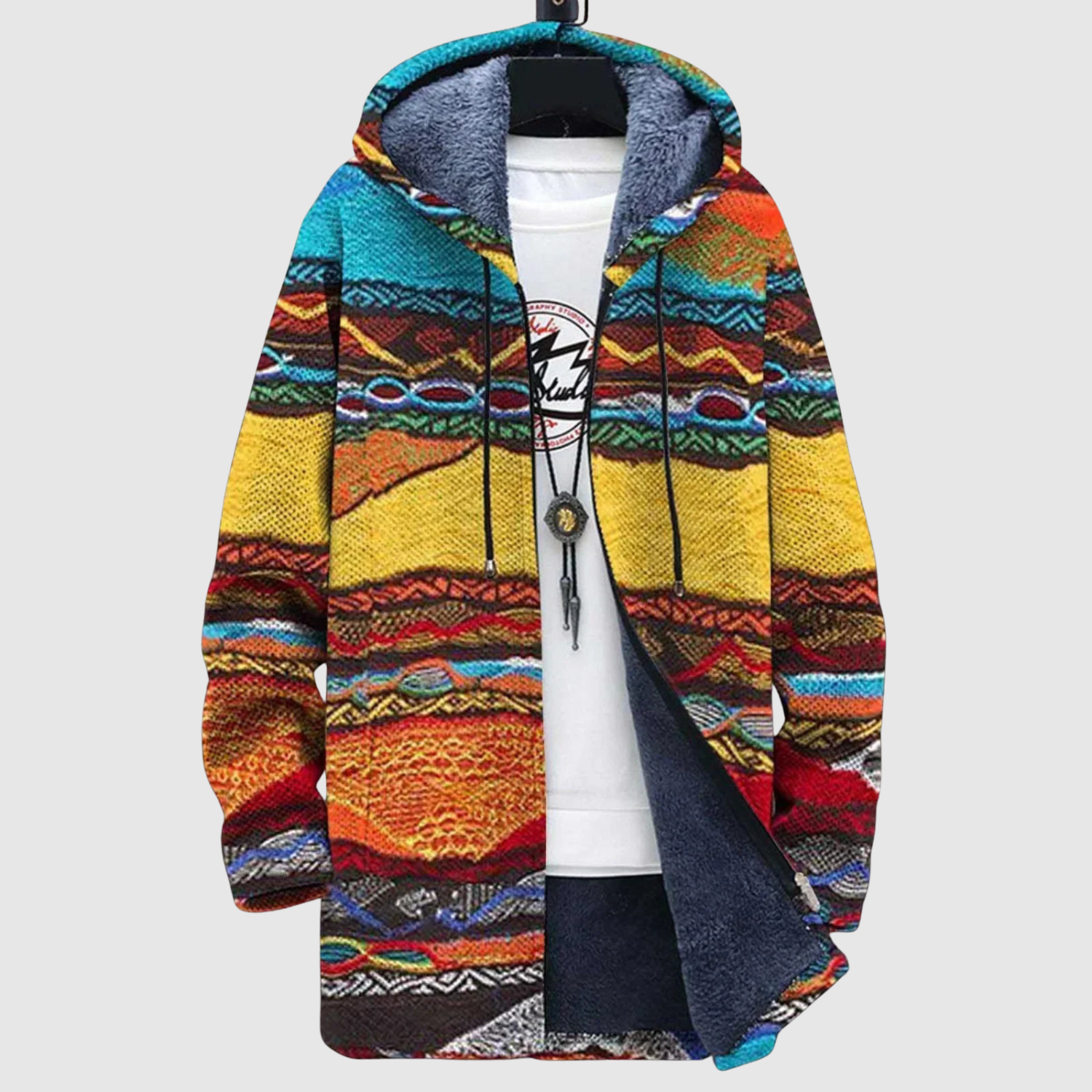 Saša – Bluza z kolorowymi blokowymi wzorami