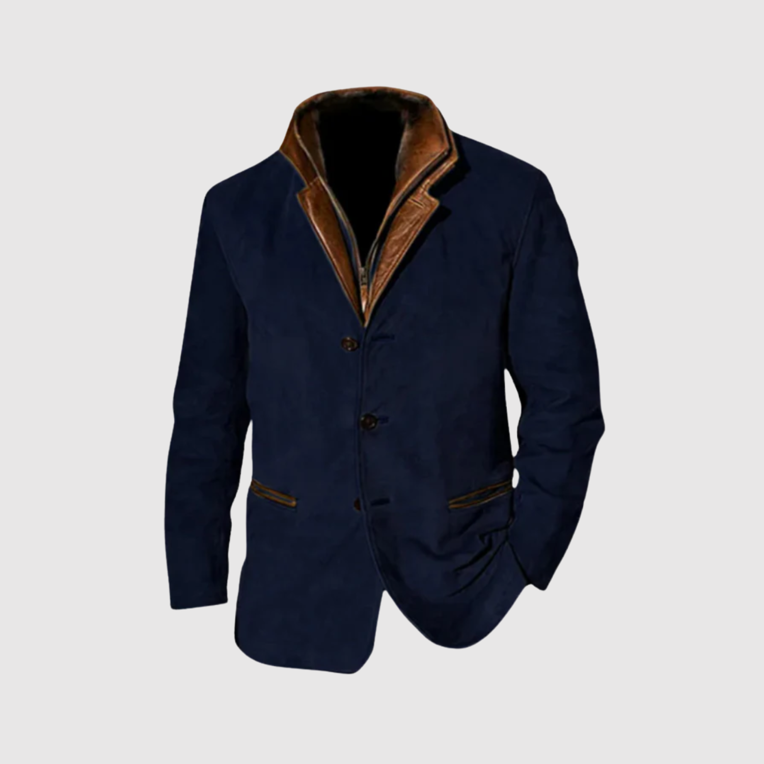 Šimon – Pikowana kurtka z eleganckim kołnierzem