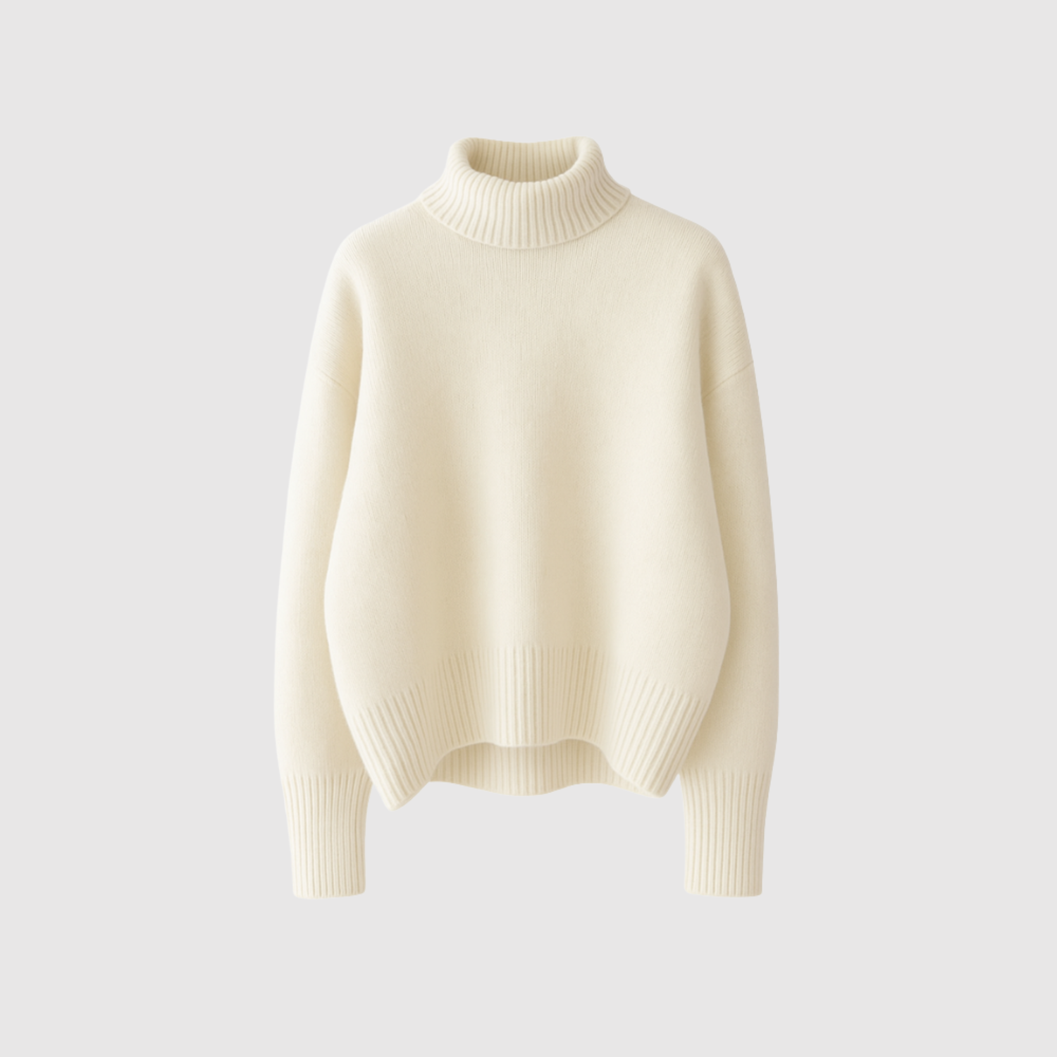 Nora – Miękki zimowy sweter z wysokim kołnierzem